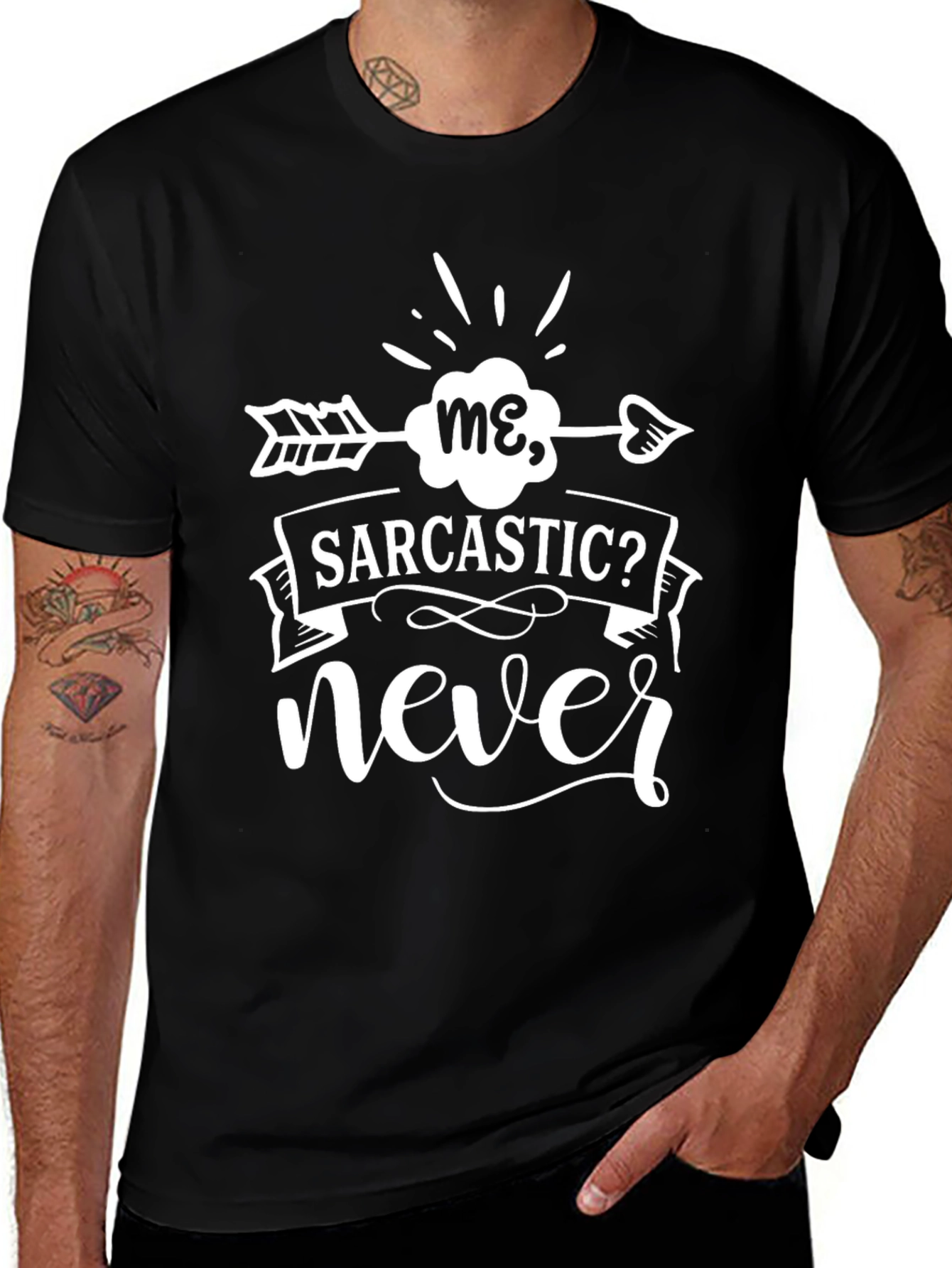 Sarcastic? Never Graphic Tee