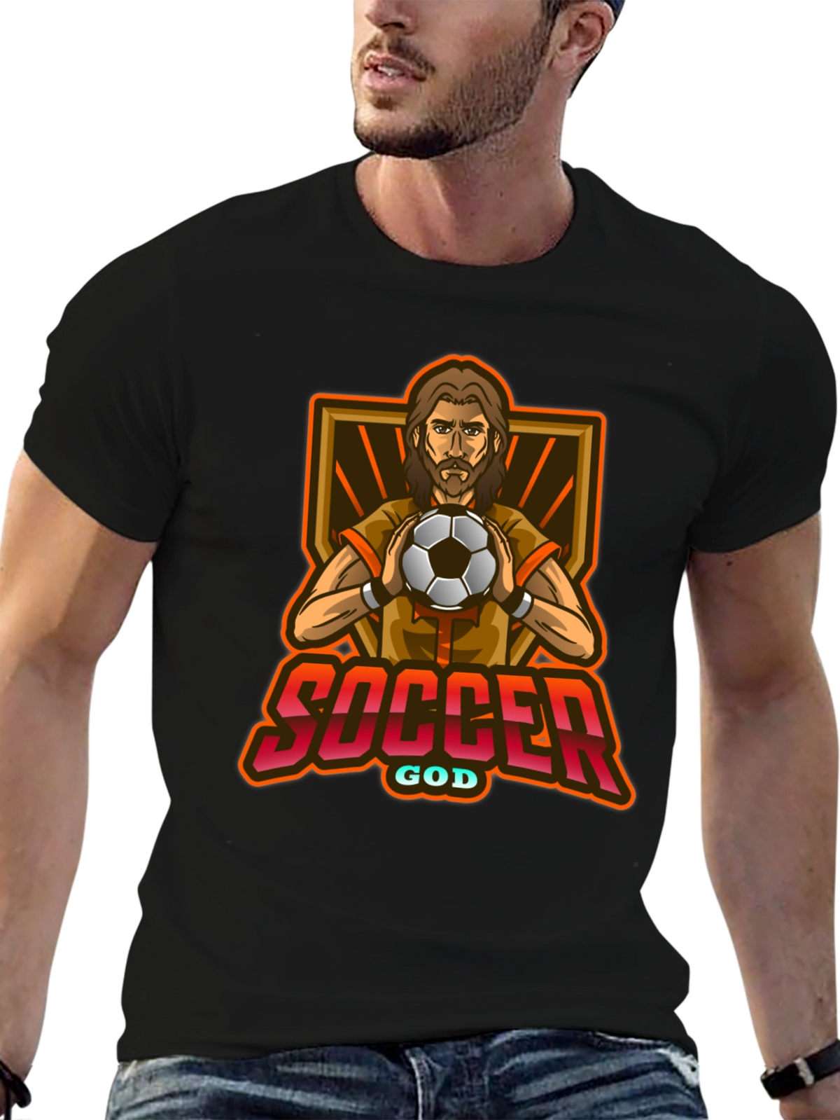 Soccer God Graphic T-Shirt - Stylish & Unique Design