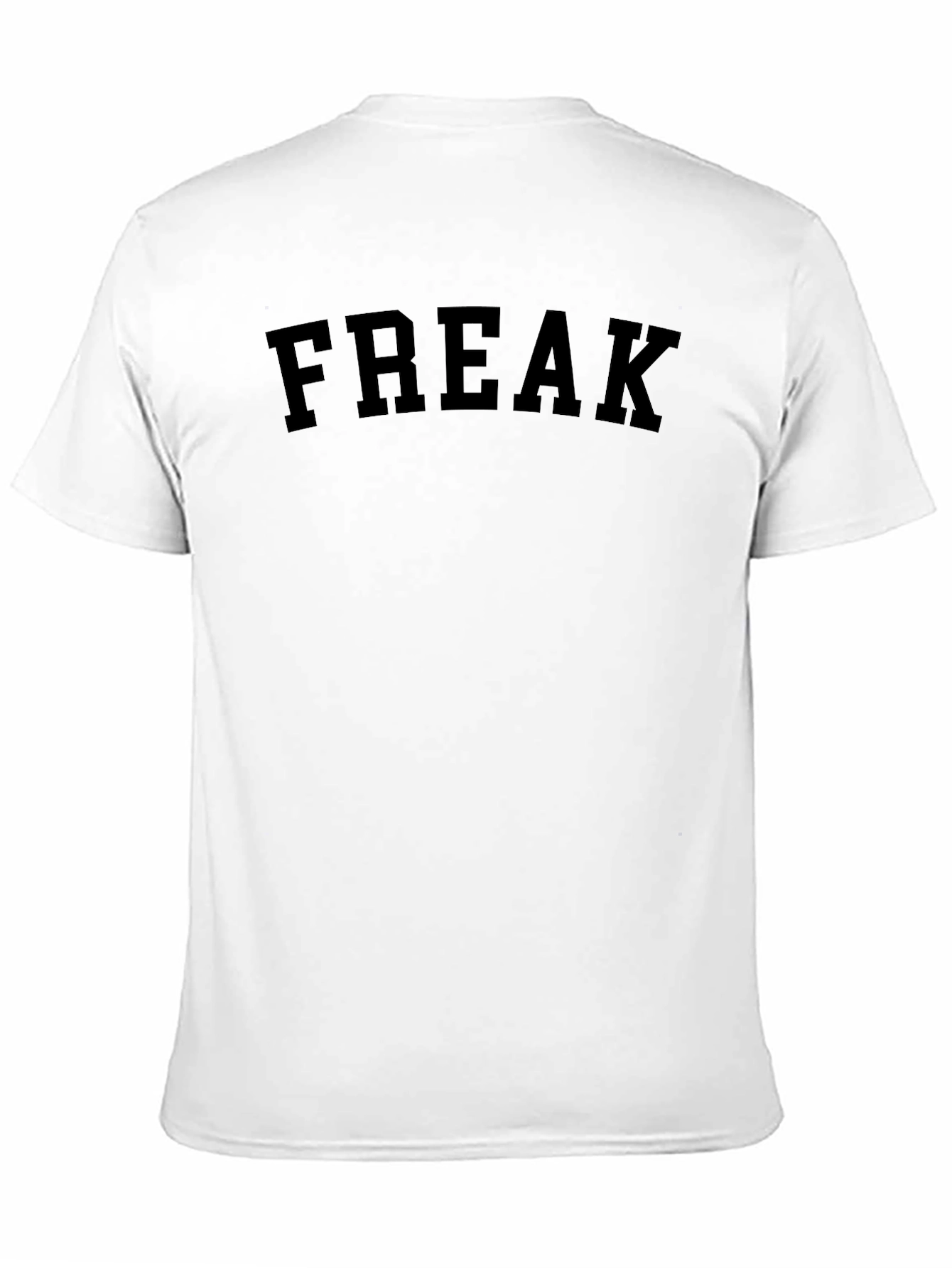 Freak Graphic Print Black Crew Neck T-Shirt