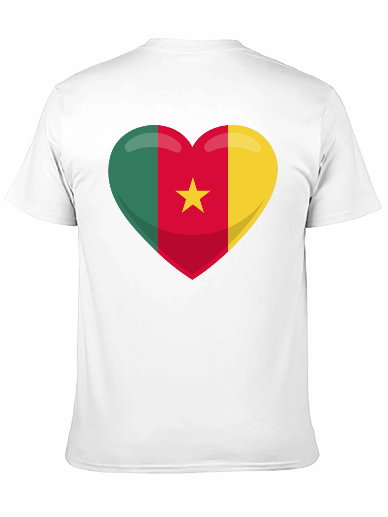 Cameroon Flag Heart T-Shirt