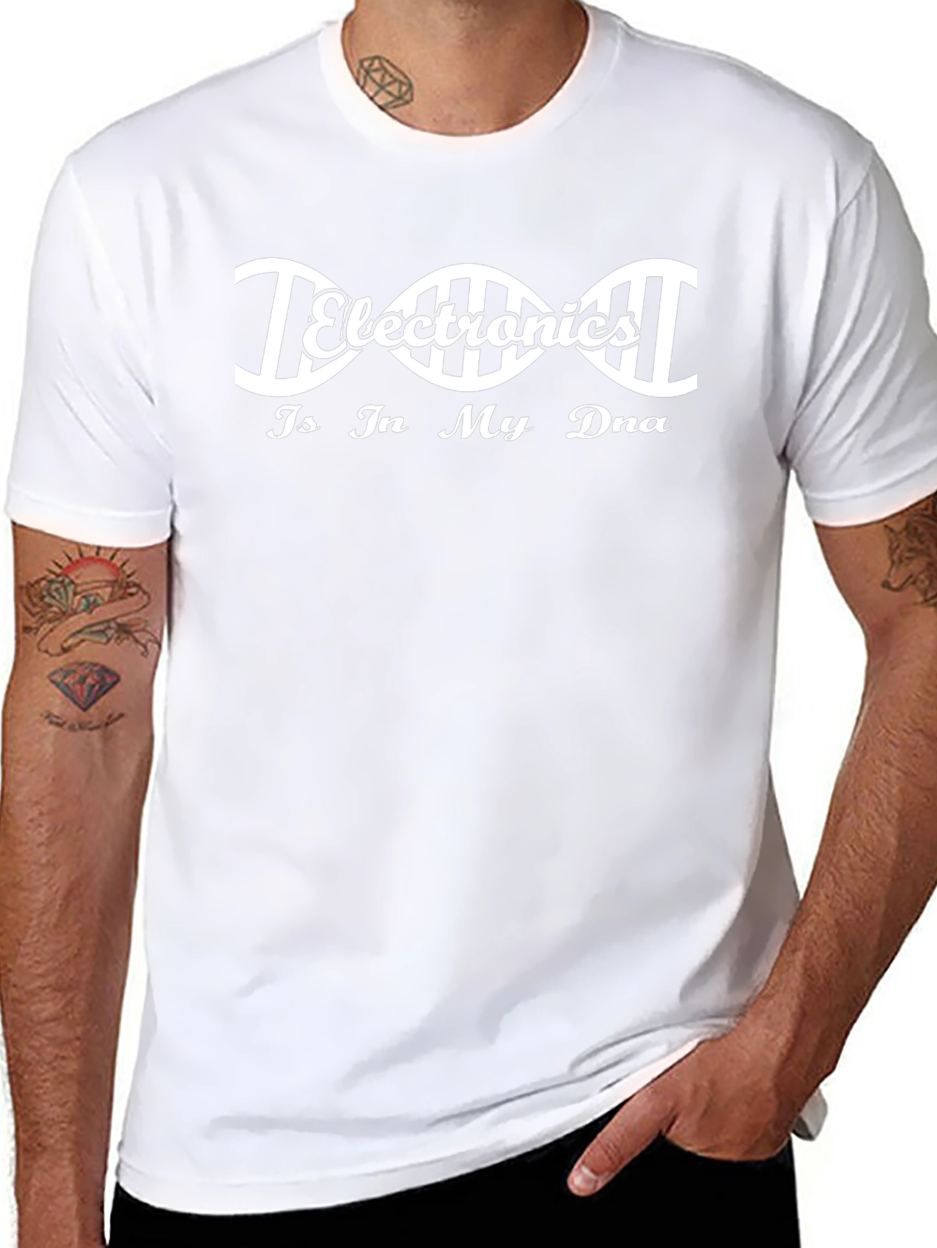 Electronics is In My DNA Black T-Shirt