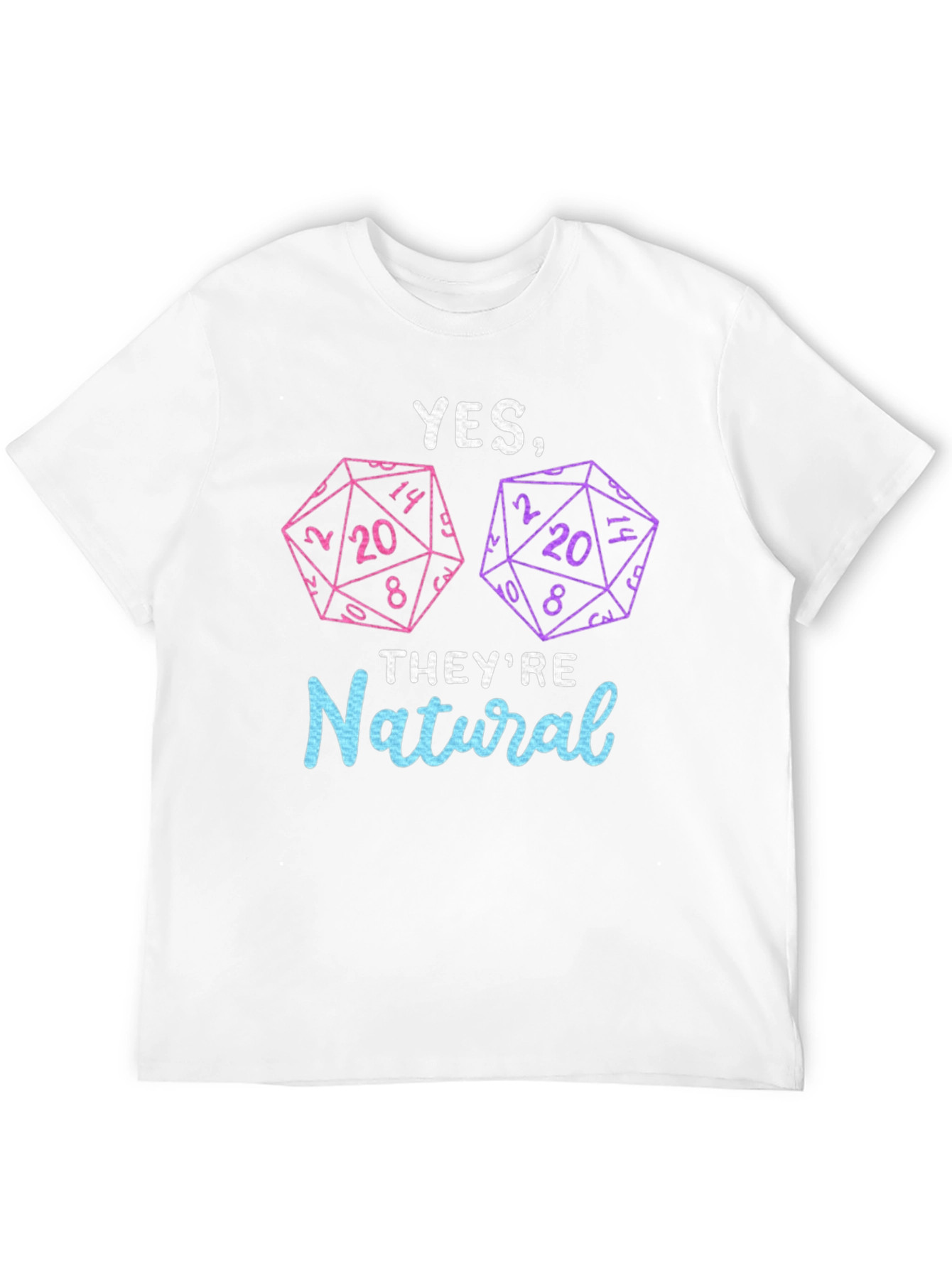Natural 20 Dice T-Shirt | Dungeons and Dragons