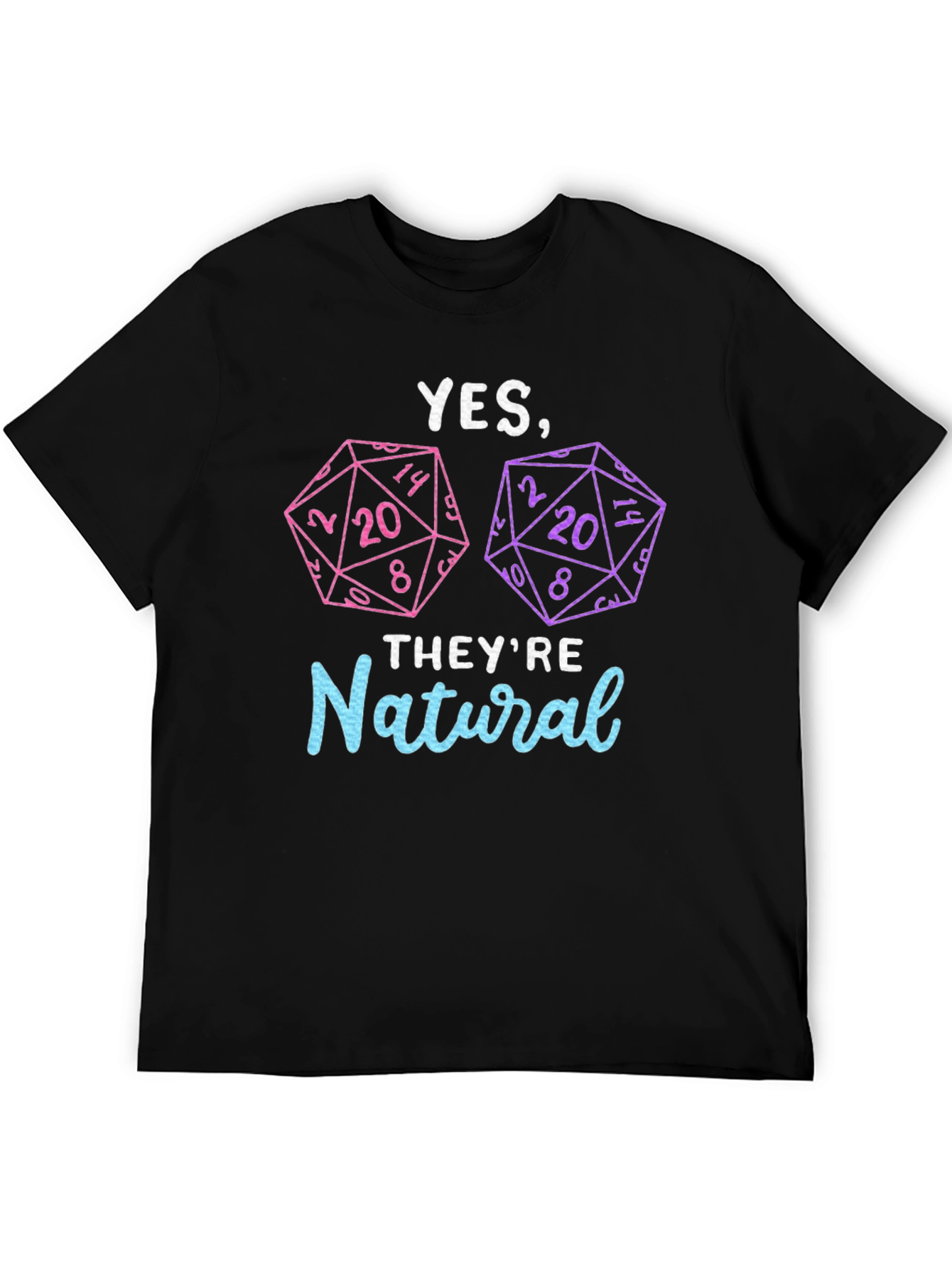 Natural 20 Dice T-Shirt | Dungeons and Dragons