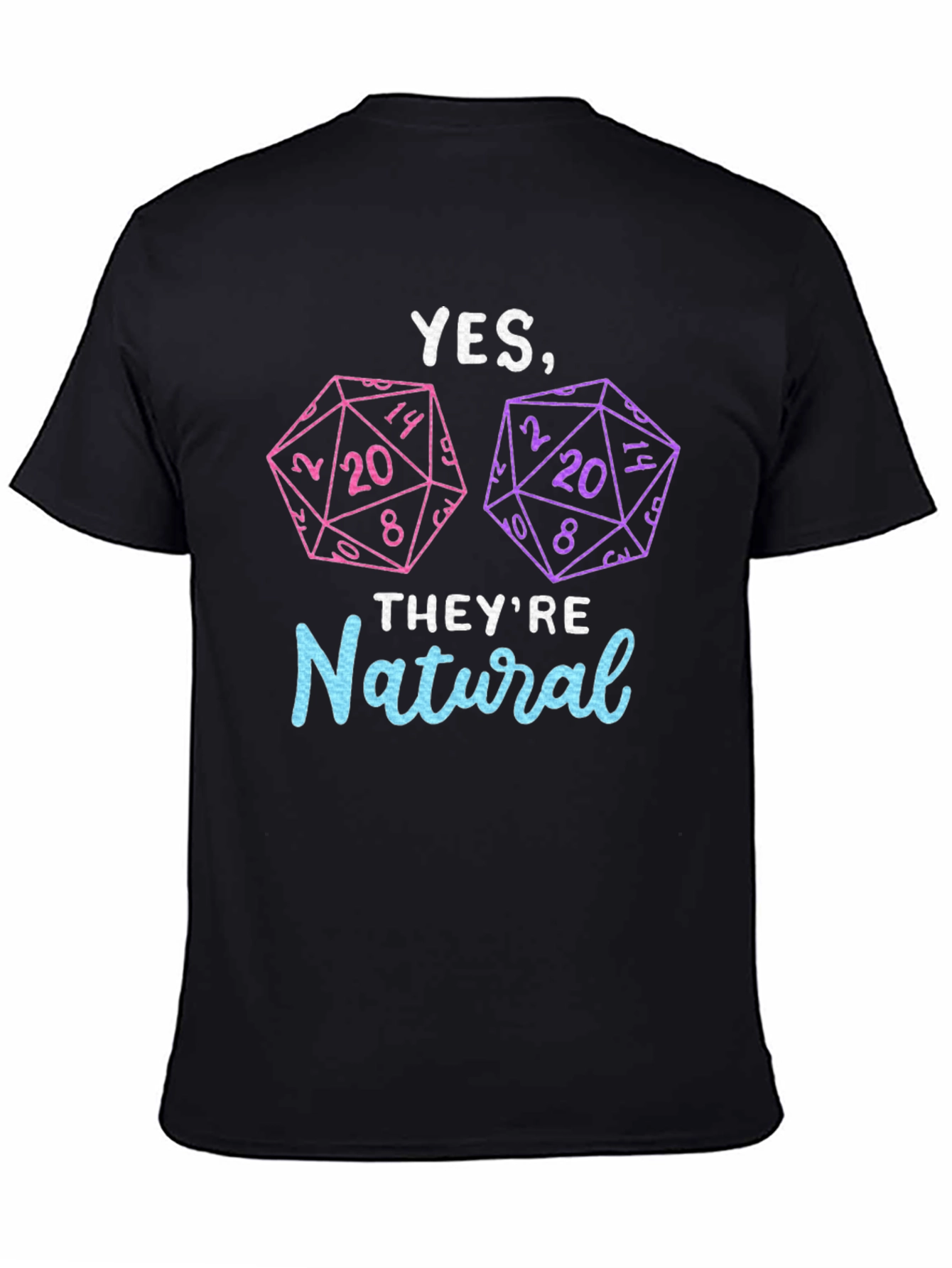 Natural 20 Dice T-Shirt | Dungeons and Dragons