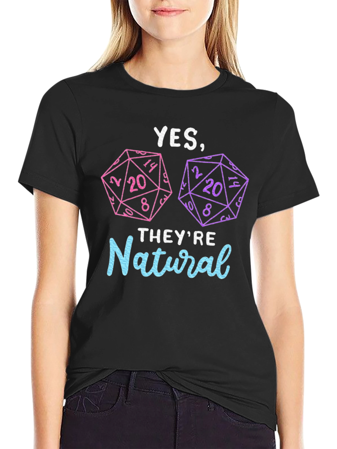 Natural 20 Dice T-Shirt | Dungeons and Dragons