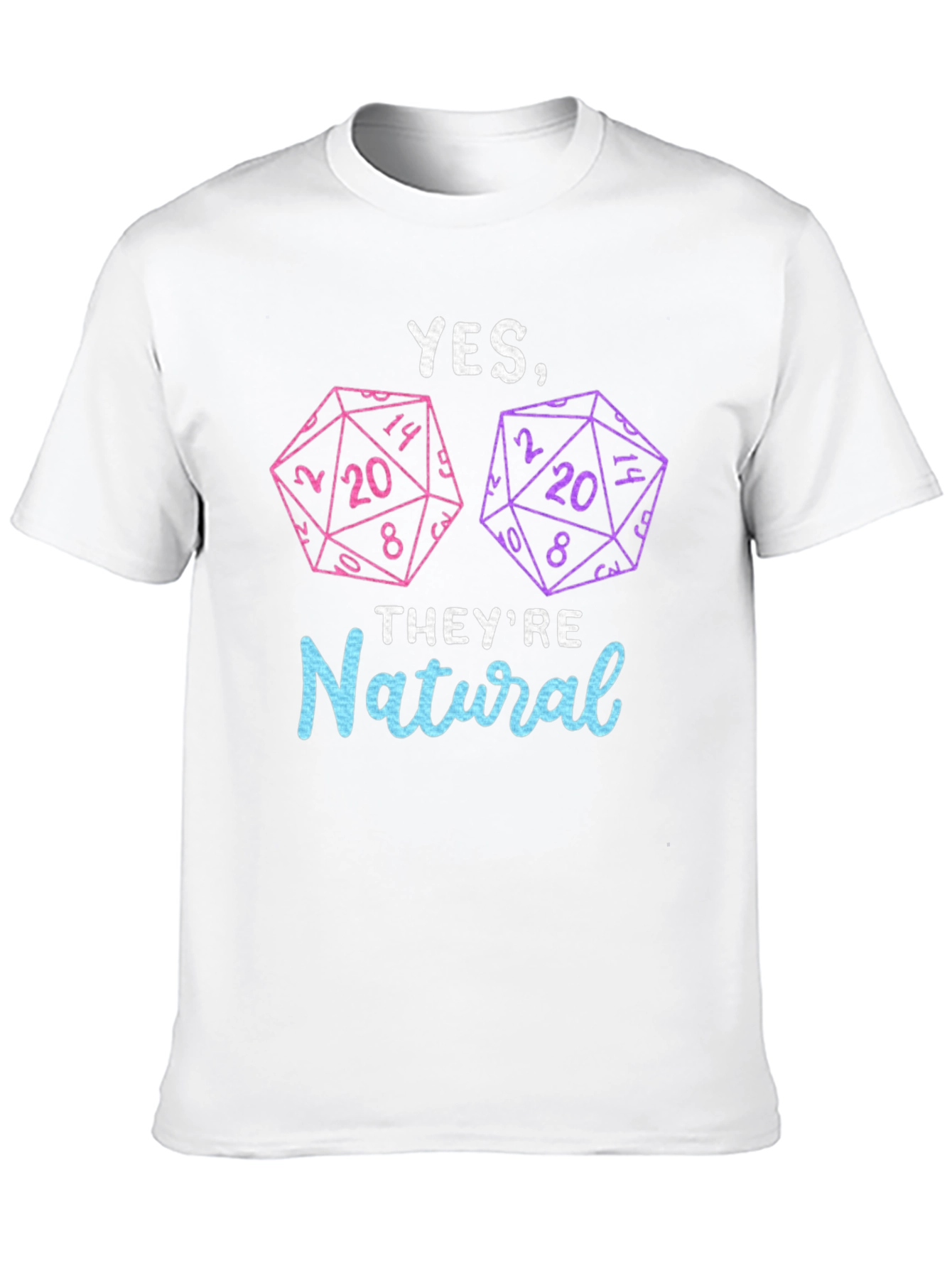 Natural 20 Dice T-Shirt | Dungeons and Dragons
