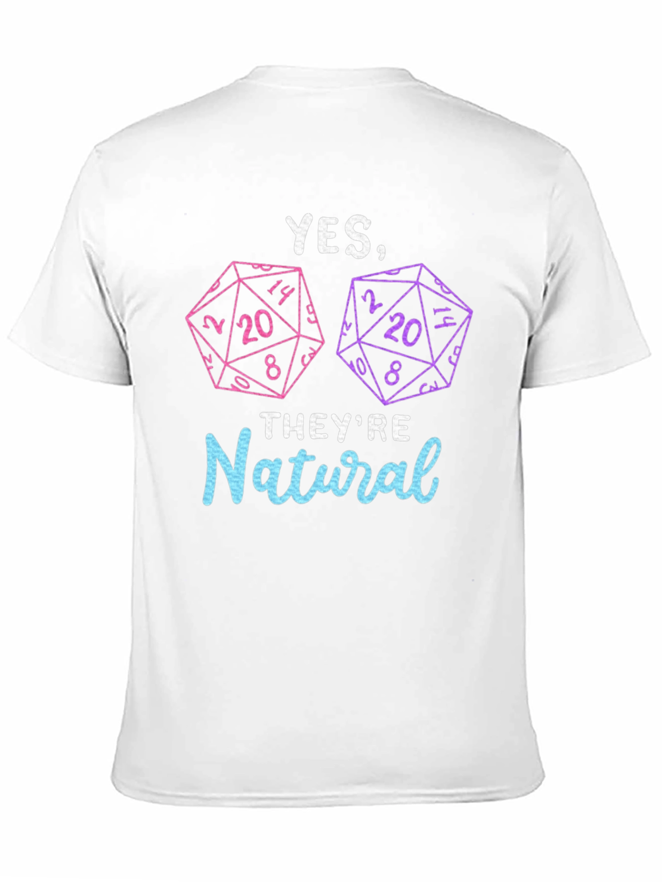 Natural 20 Dice T-Shirt | Dungeons and Dragons