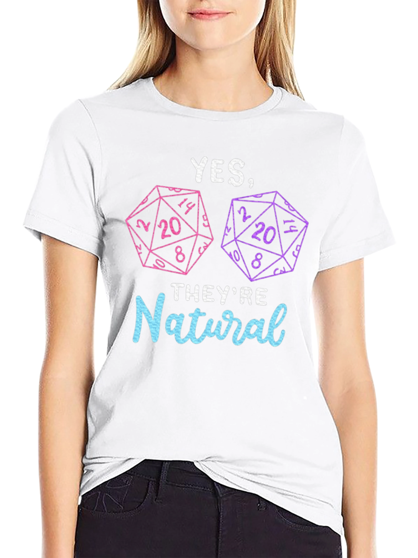 Natural 20 Dice T-Shirt | Dungeons and Dragons