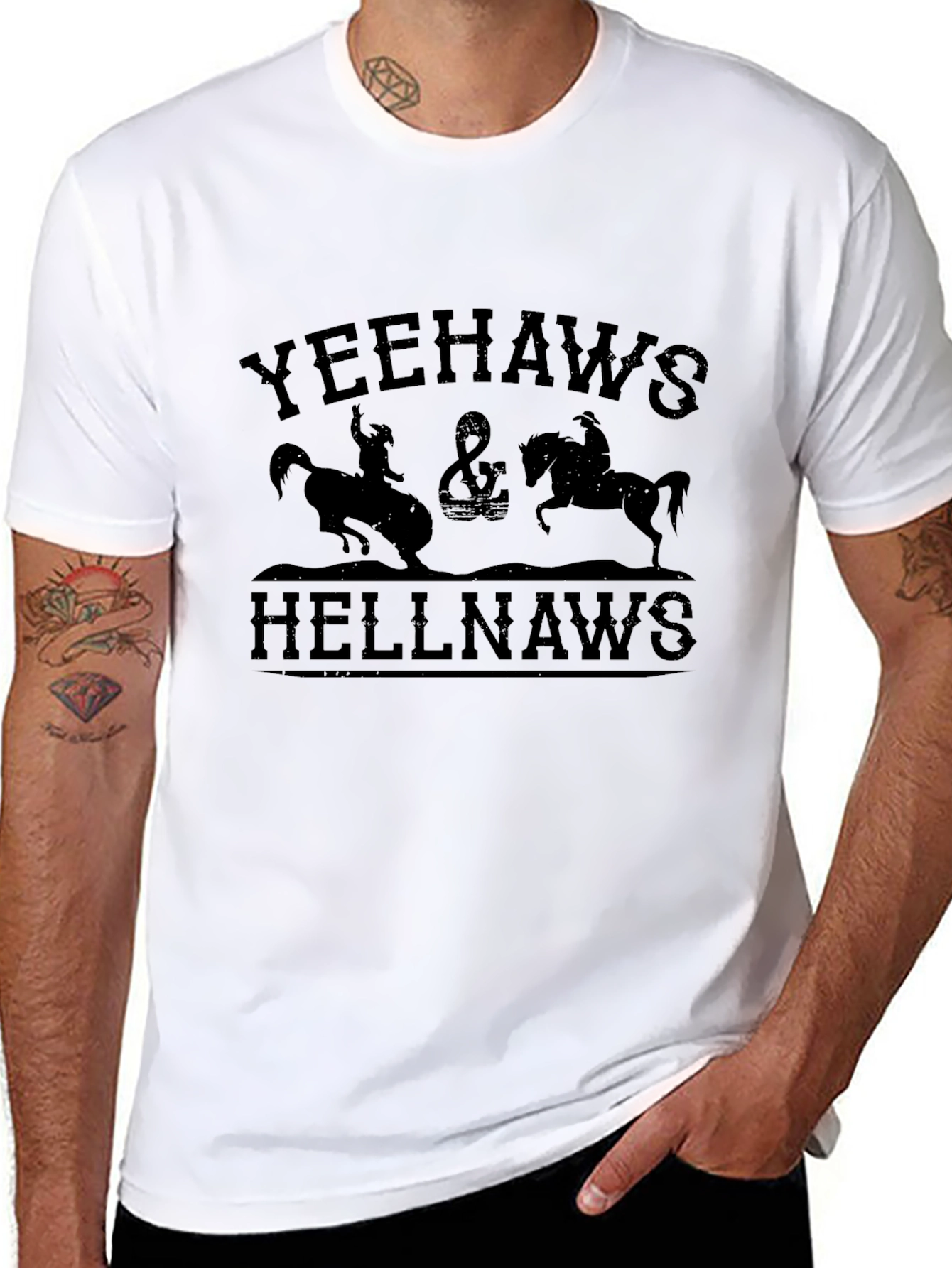 Yeehaws & Hellnaws Graphic T-Shirt