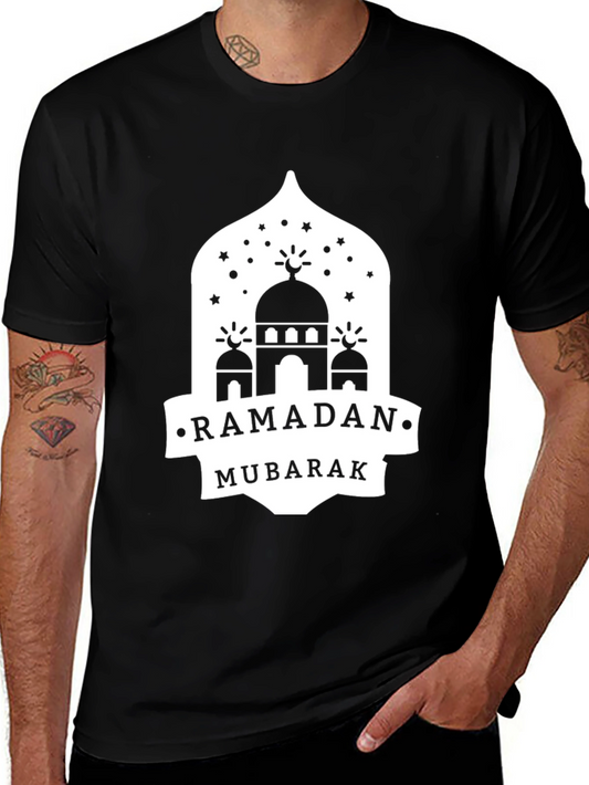 Ramadan Mubarak Graphic T-Shirt - Black