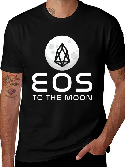 EOS To The Moon Black T-Shirt
