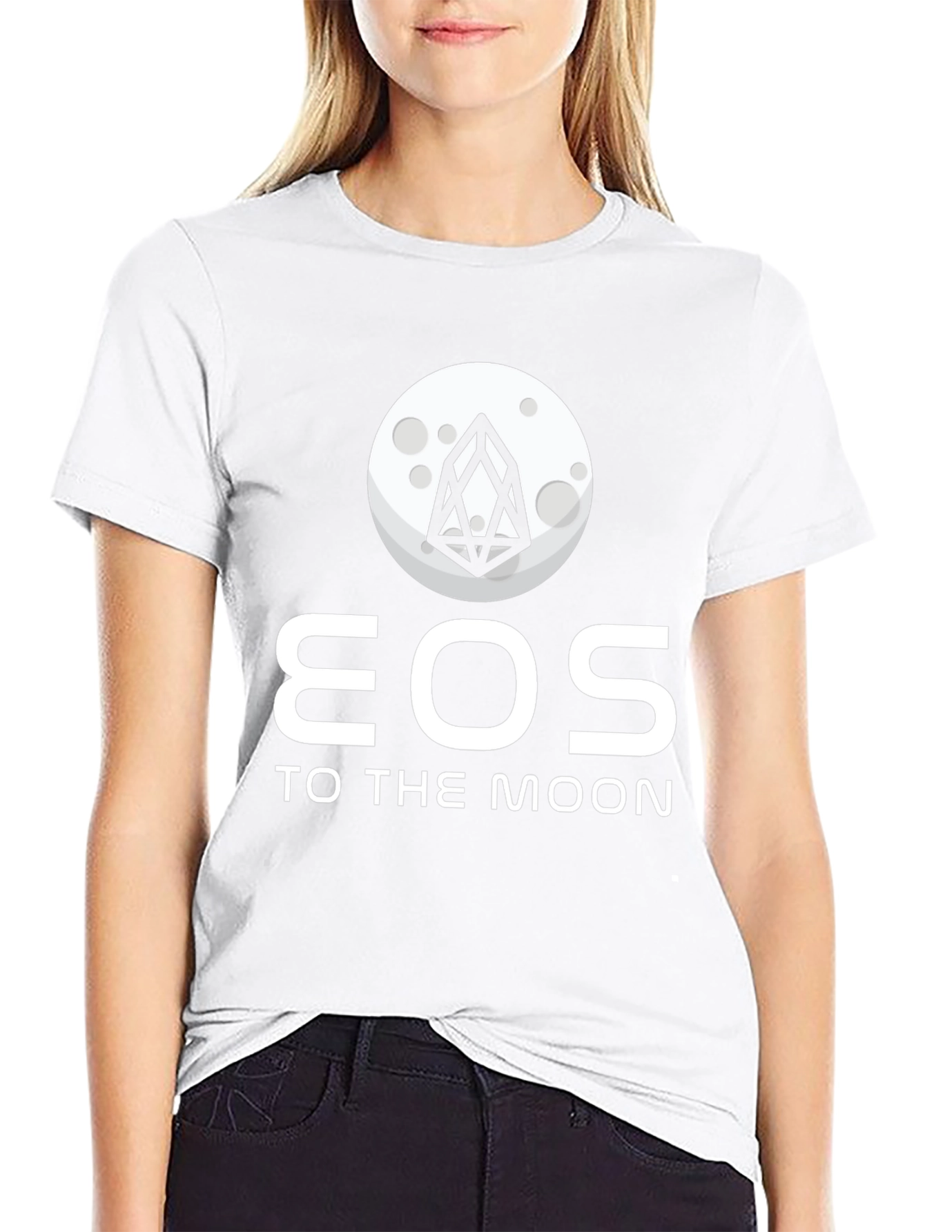 EOS To The Moon Black T-Shirt
