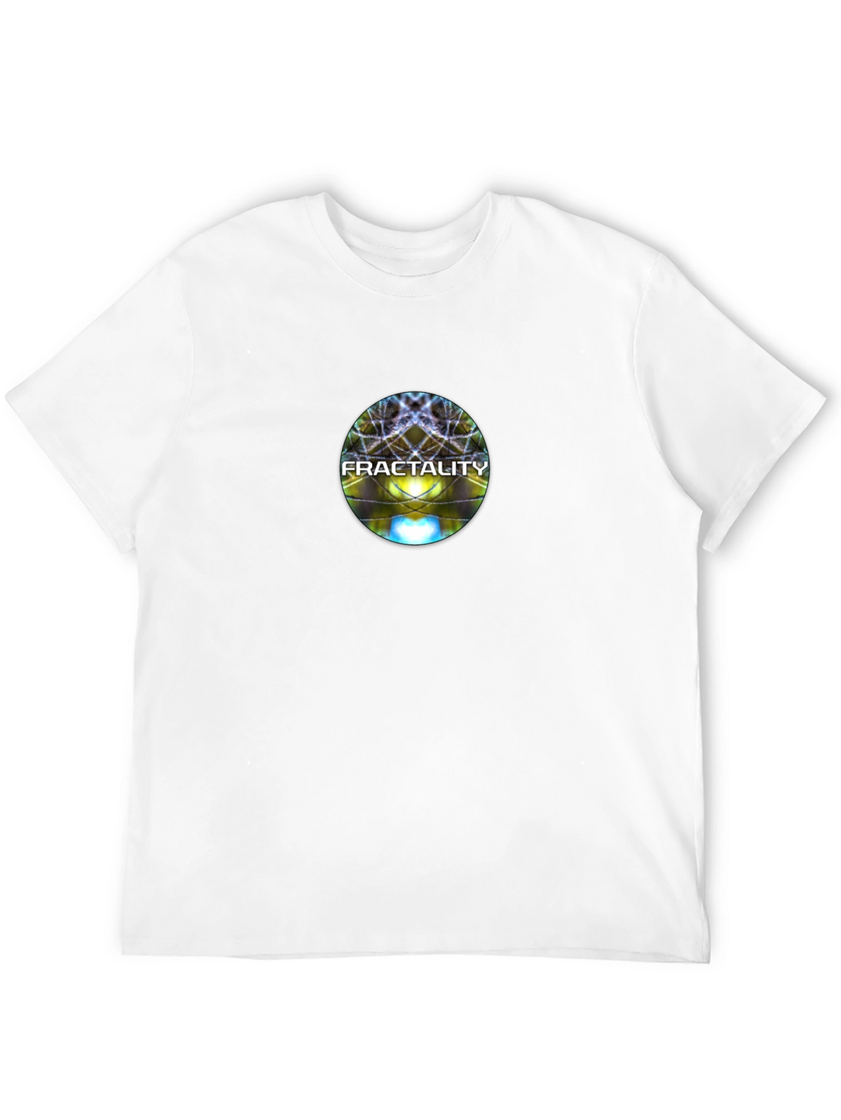 Fractality Graphic Print Black T-Shirt