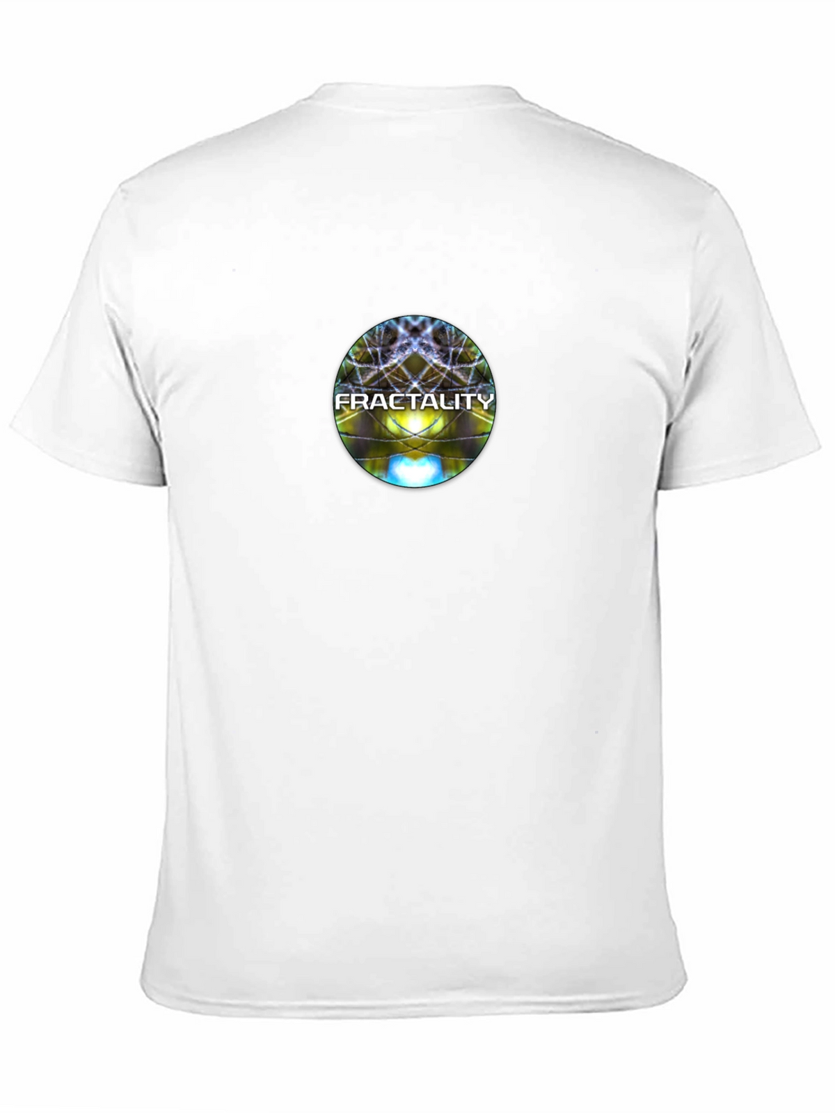 Fractality Graphic Print Black T-Shirt