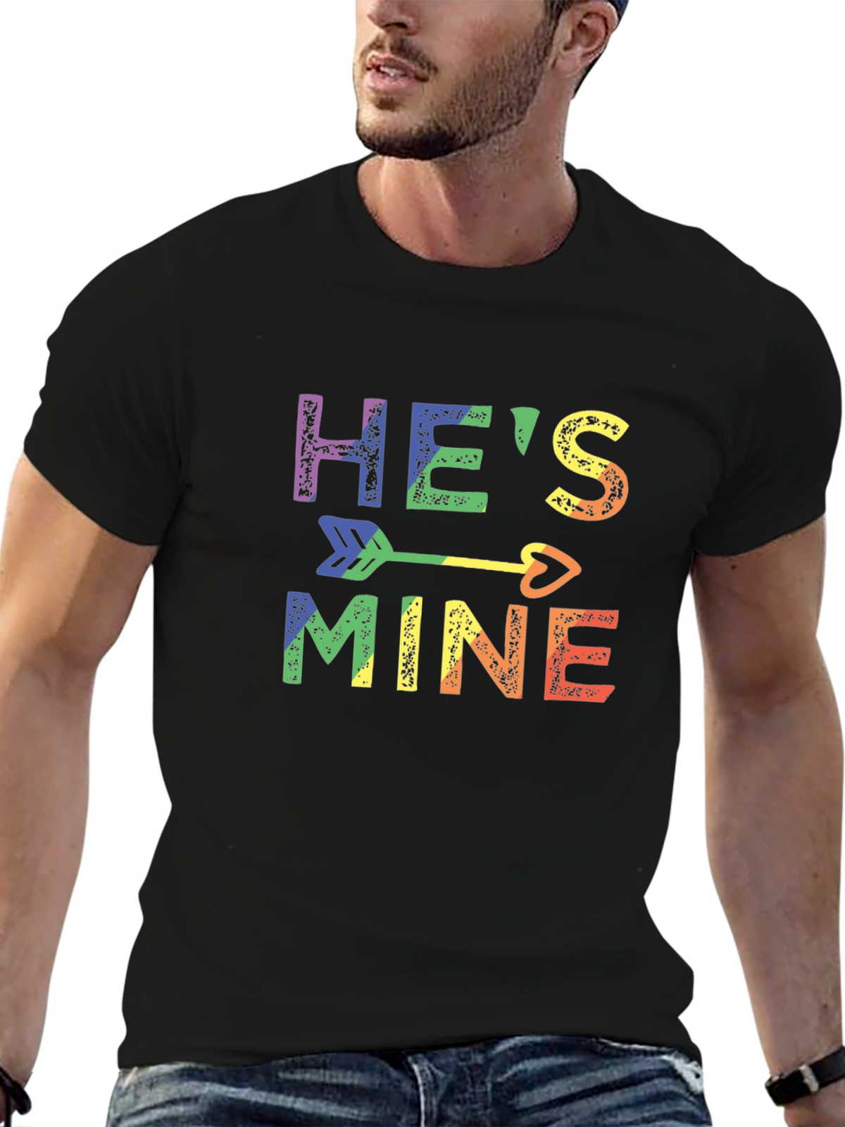 Hes Mine Rainbow LGBTQ+ Pride T-Shirt