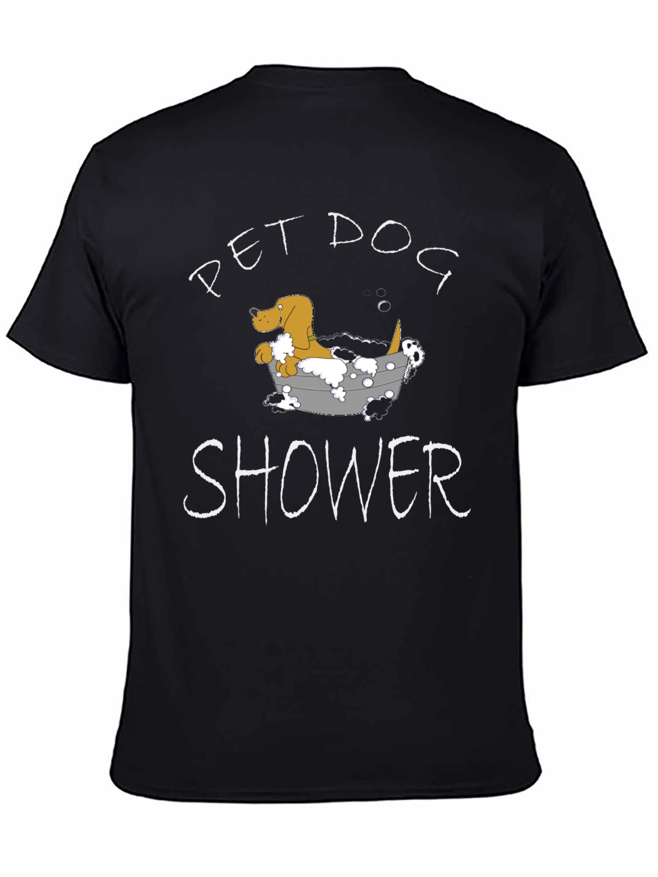 Pet Dog Shower Funny Graphic T-Shirt