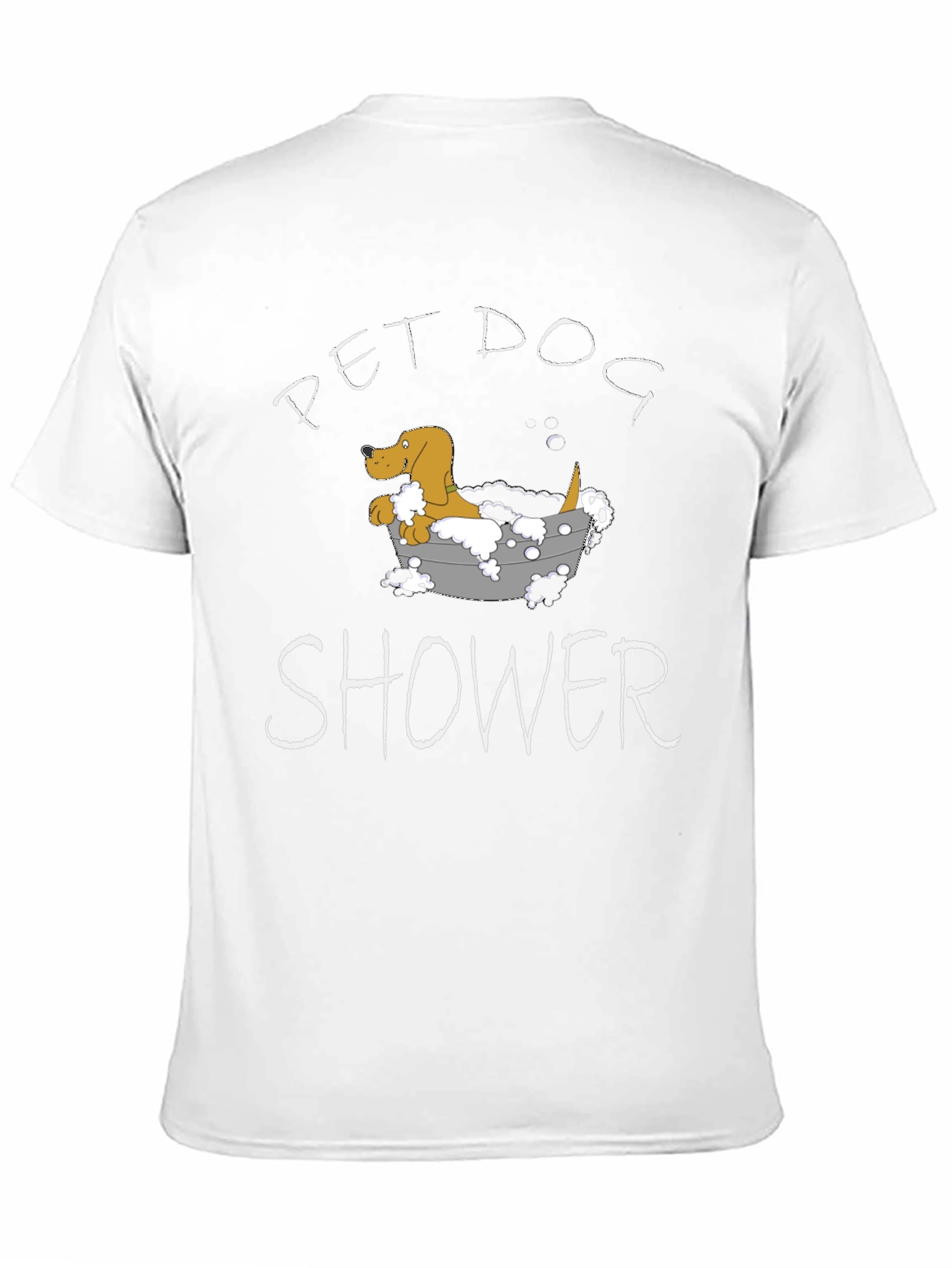 Pet Dog Shower Funny Graphic T-Shirt