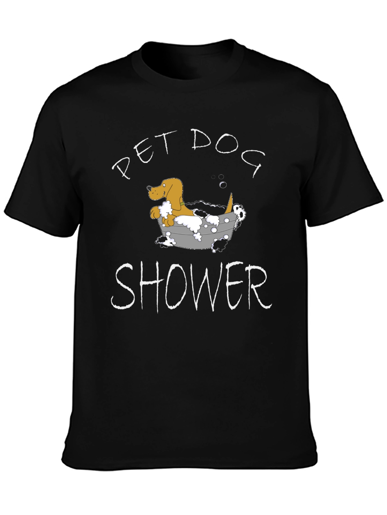 Pet Dog Shower Funny Graphic T-Shirt