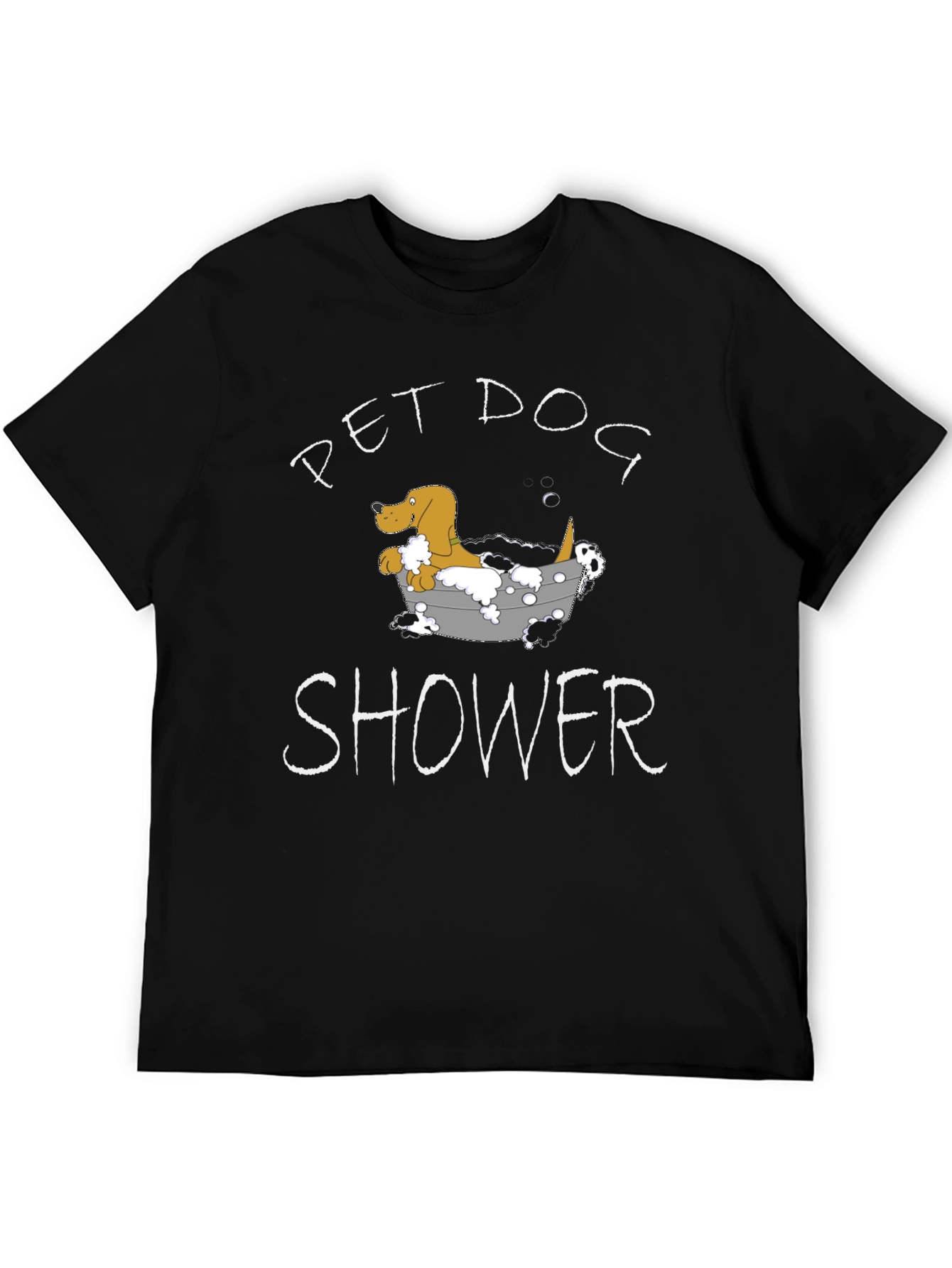 Pet Dog Shower Funny Graphic T-Shirt