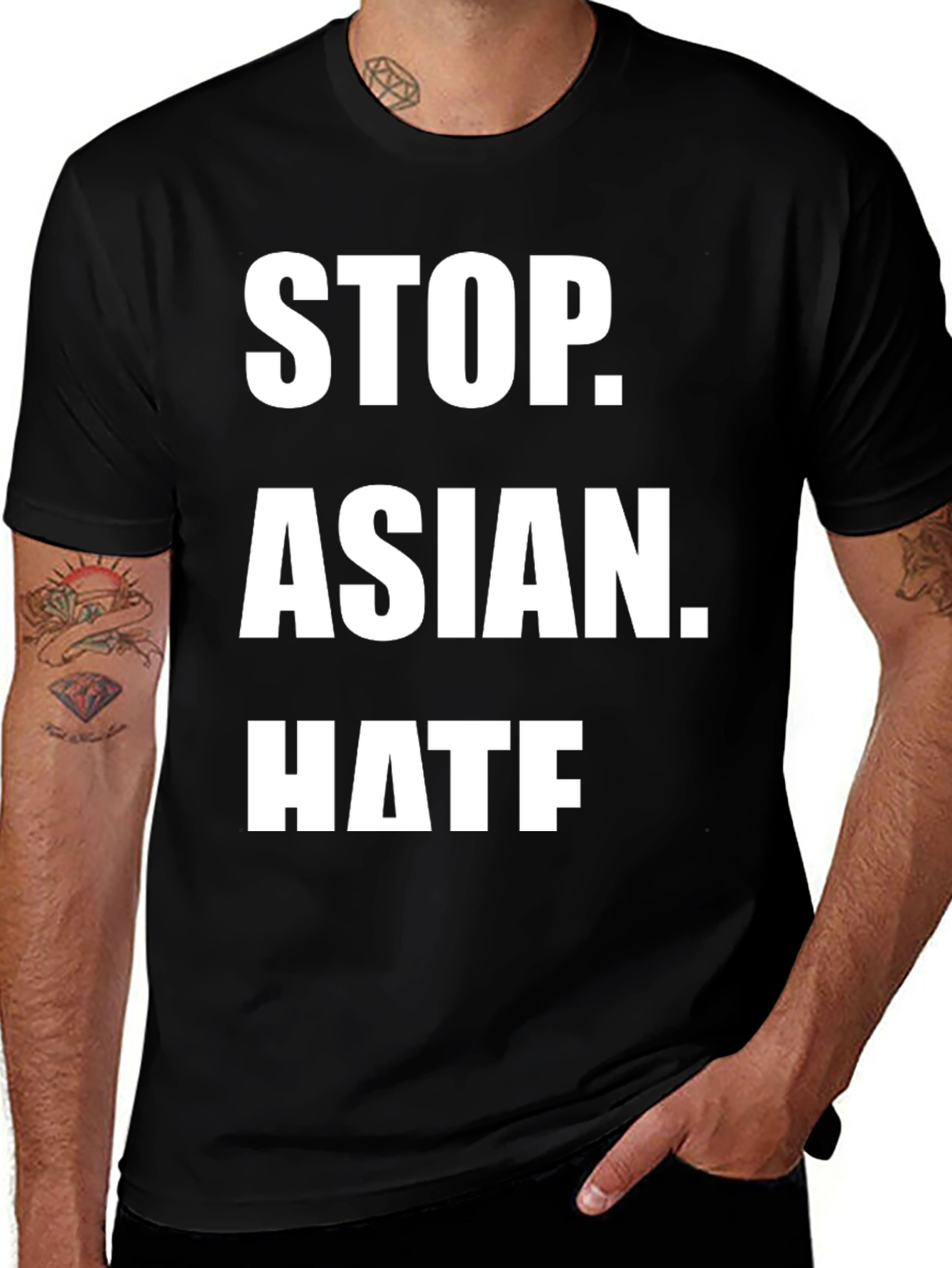 Stop Asian Hate T-Shirt - Black