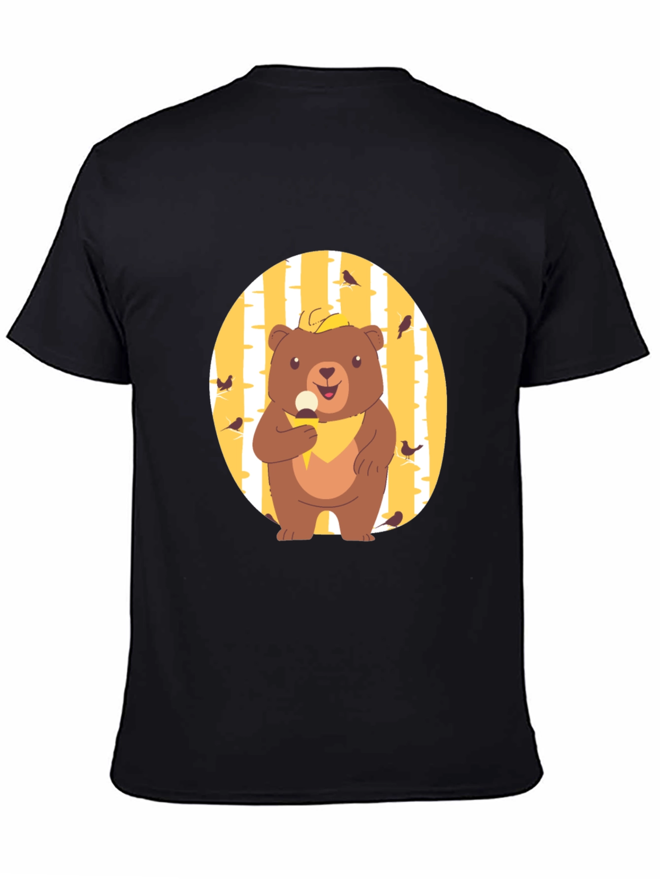 Bear Eating Ice Cream Graphic Tee