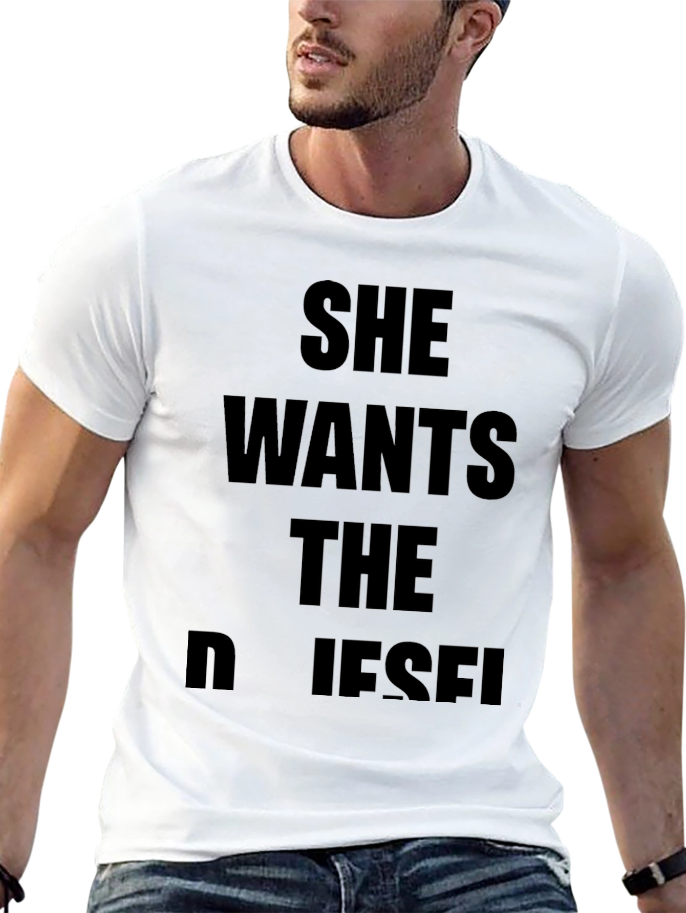 She Wants The Diesel Black T-Shirt