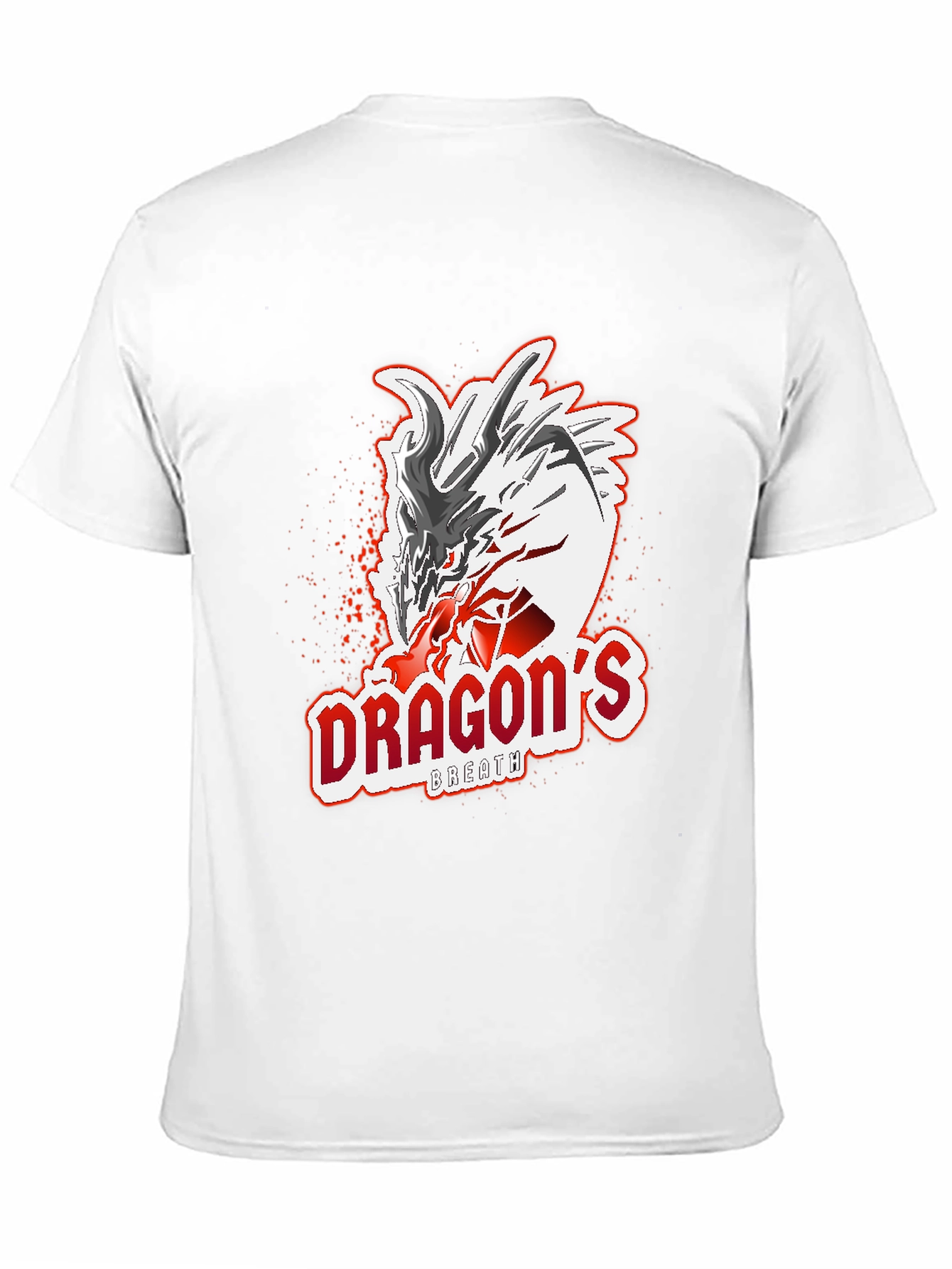 Dragons Breath Graphic Tee - Black Cotton T-Shirt