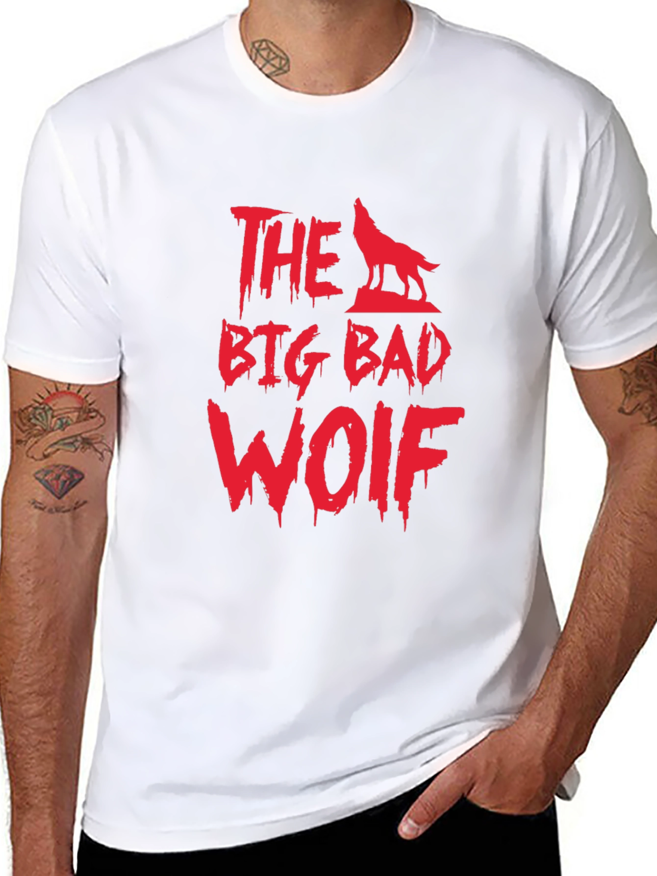 The Big Bad Wolf Graphic Tee - Black T-Shirt