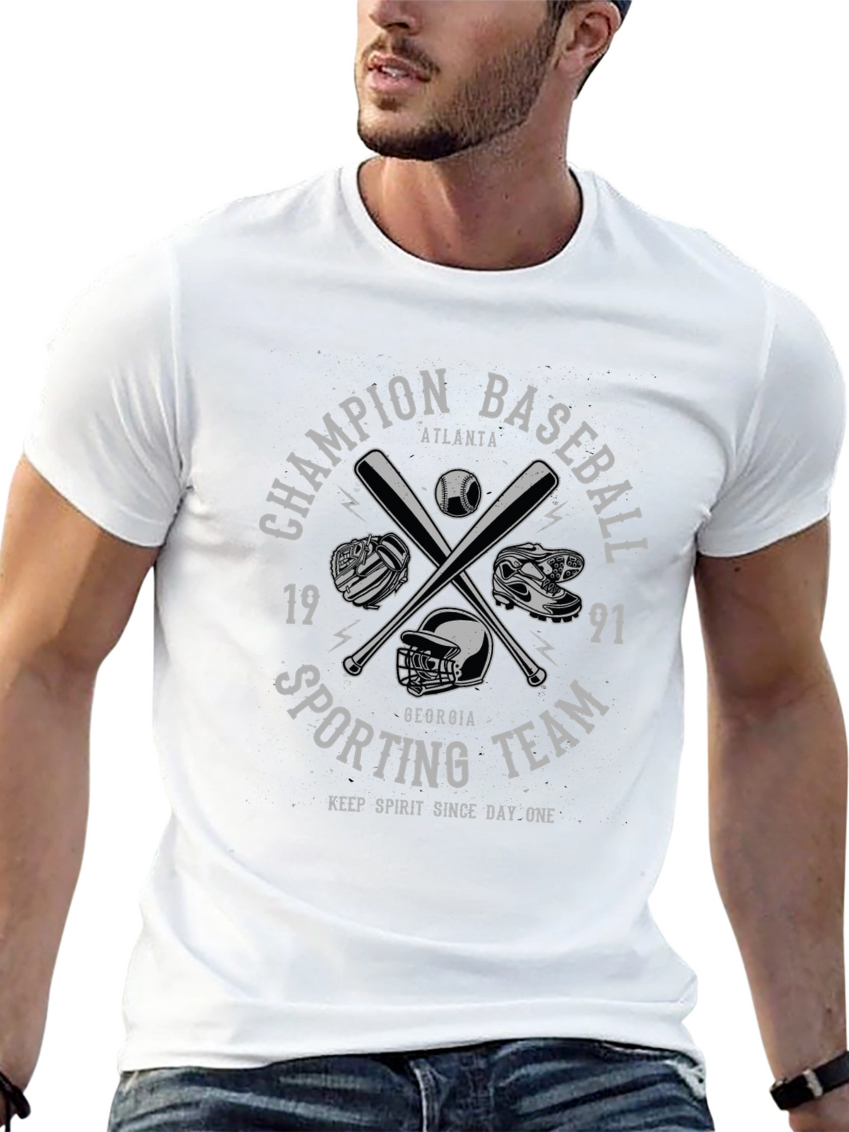 Champion Baseball Sporting Team T-Shirt