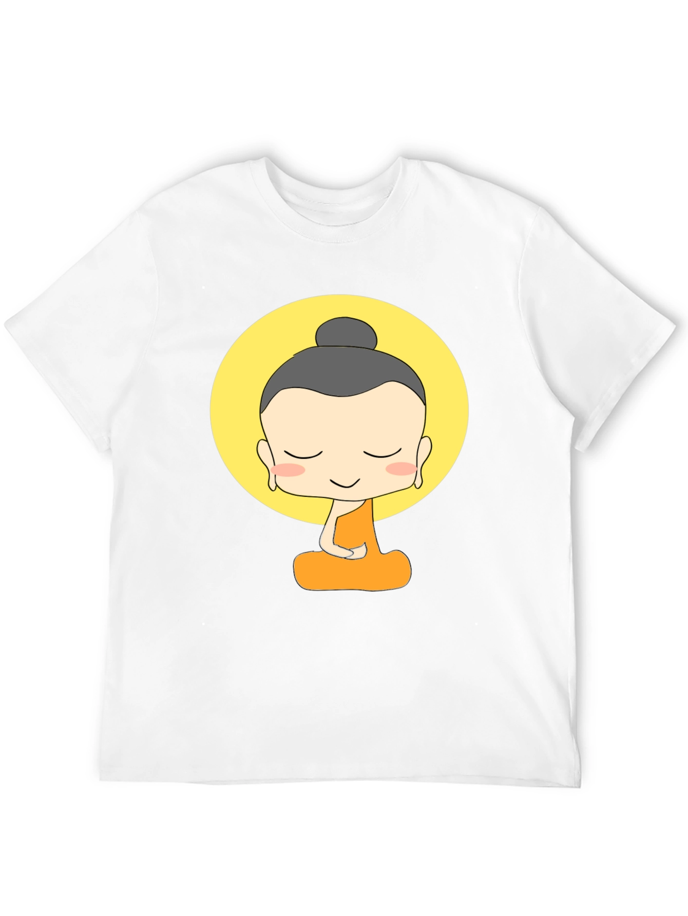 Cartoon Buddha Graphic T-Shirt