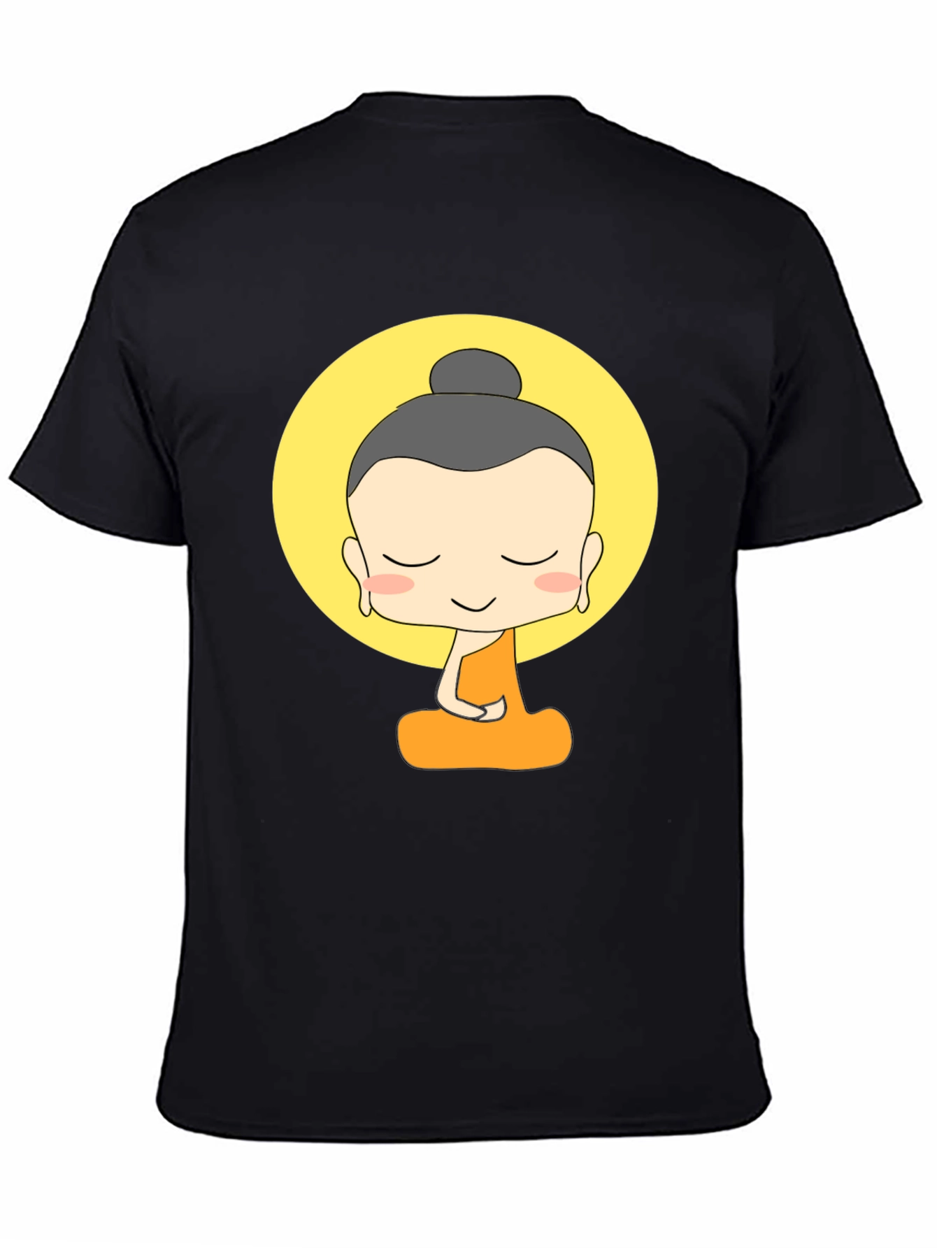 Cartoon Buddha Graphic T-Shirt