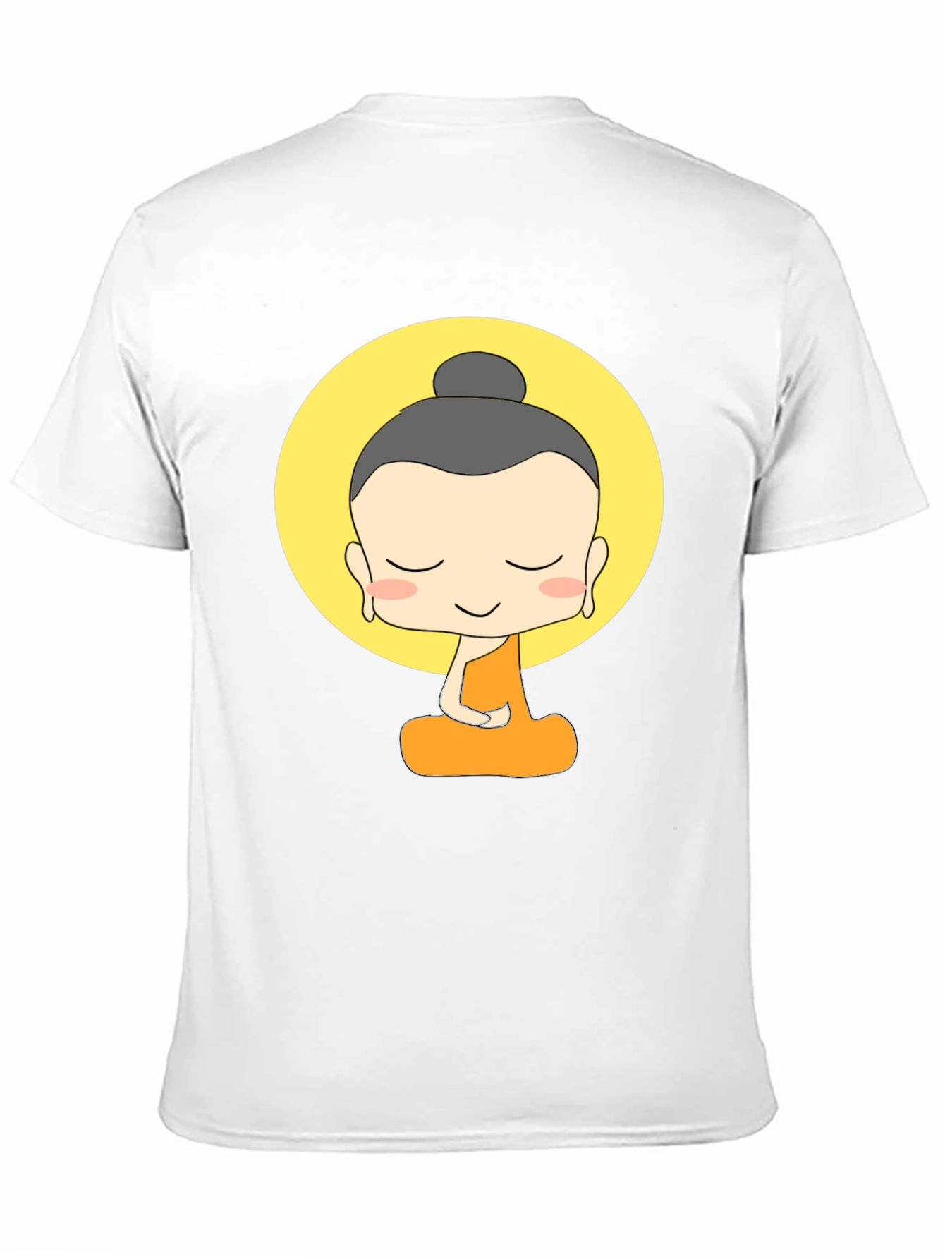 Cartoon Buddha Graphic T-Shirt