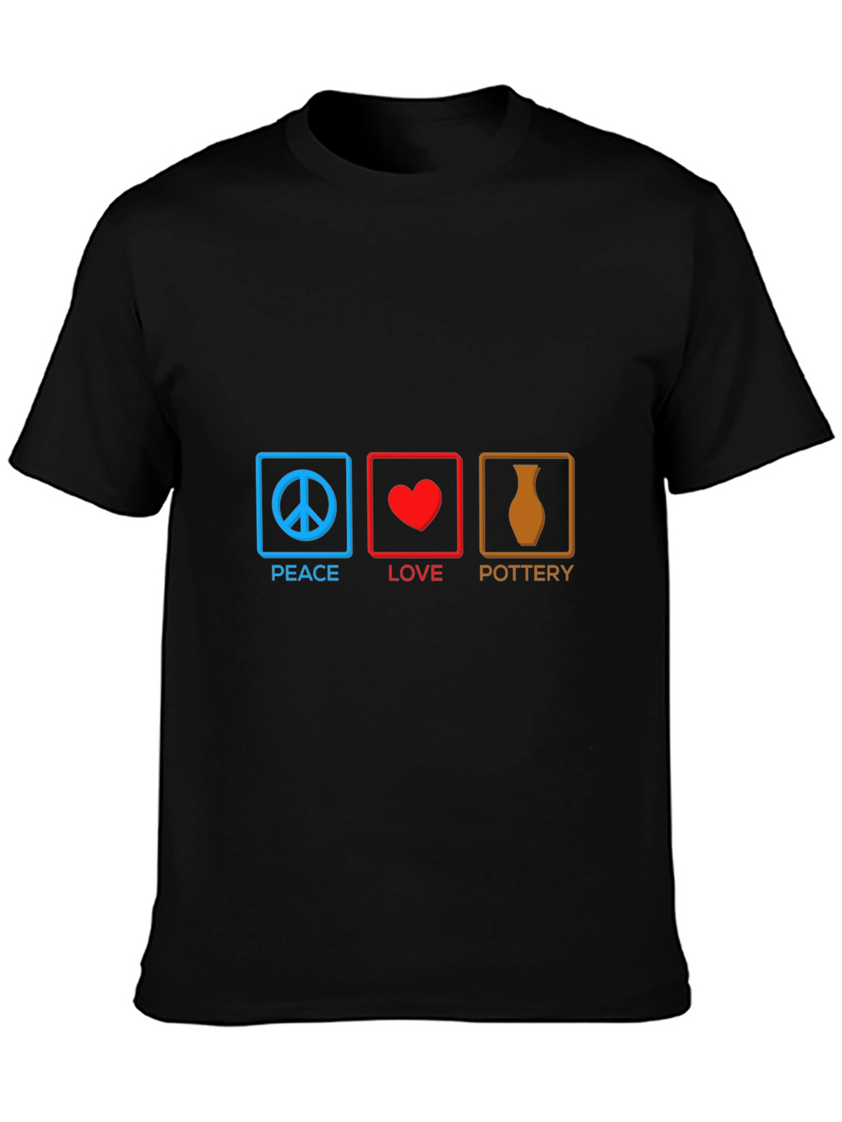 Peace Love Pottery T-Shirt - Unique Artist Gift