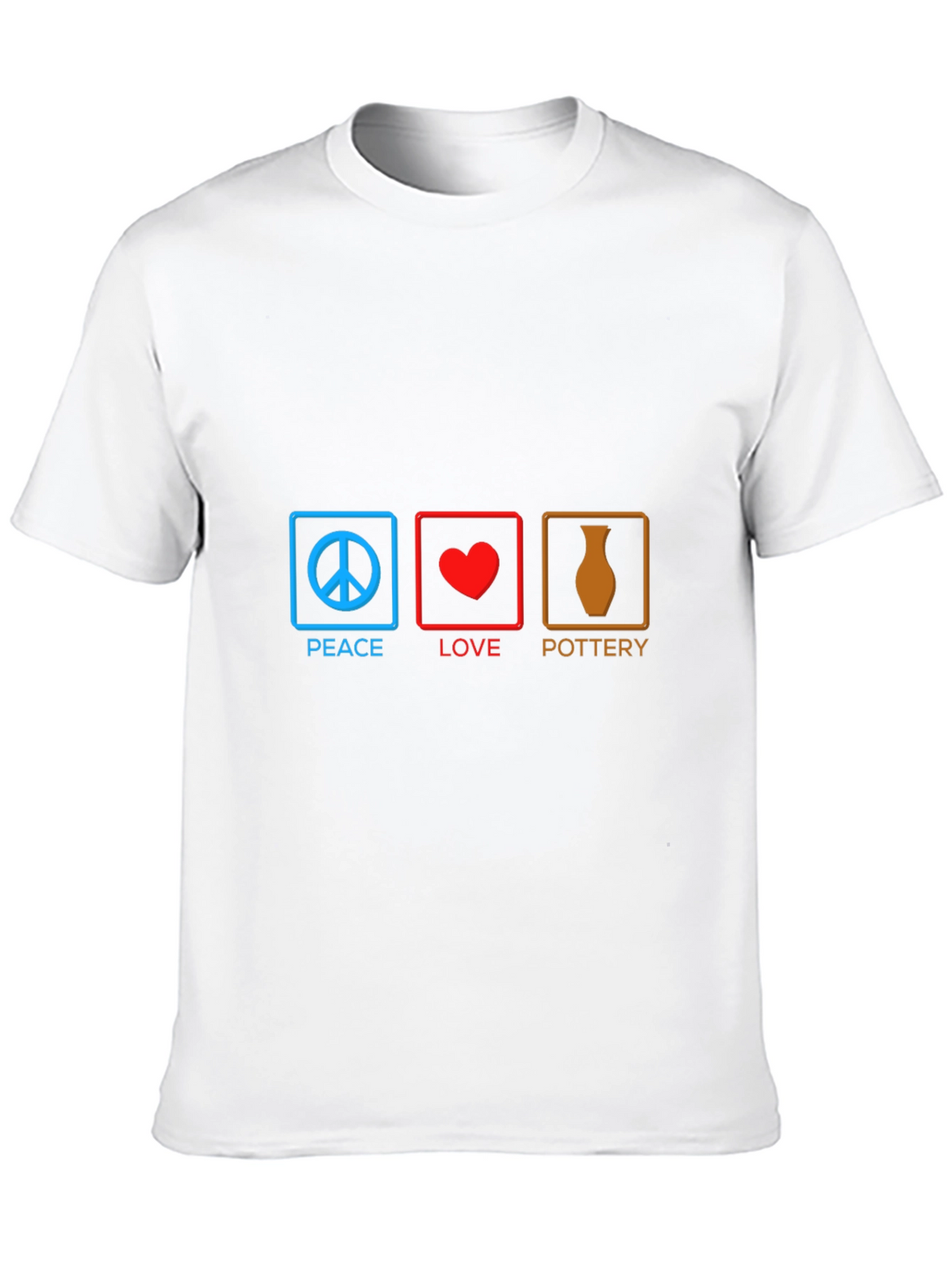 Peace Love Pottery T-Shirt - Unique Artist Gift