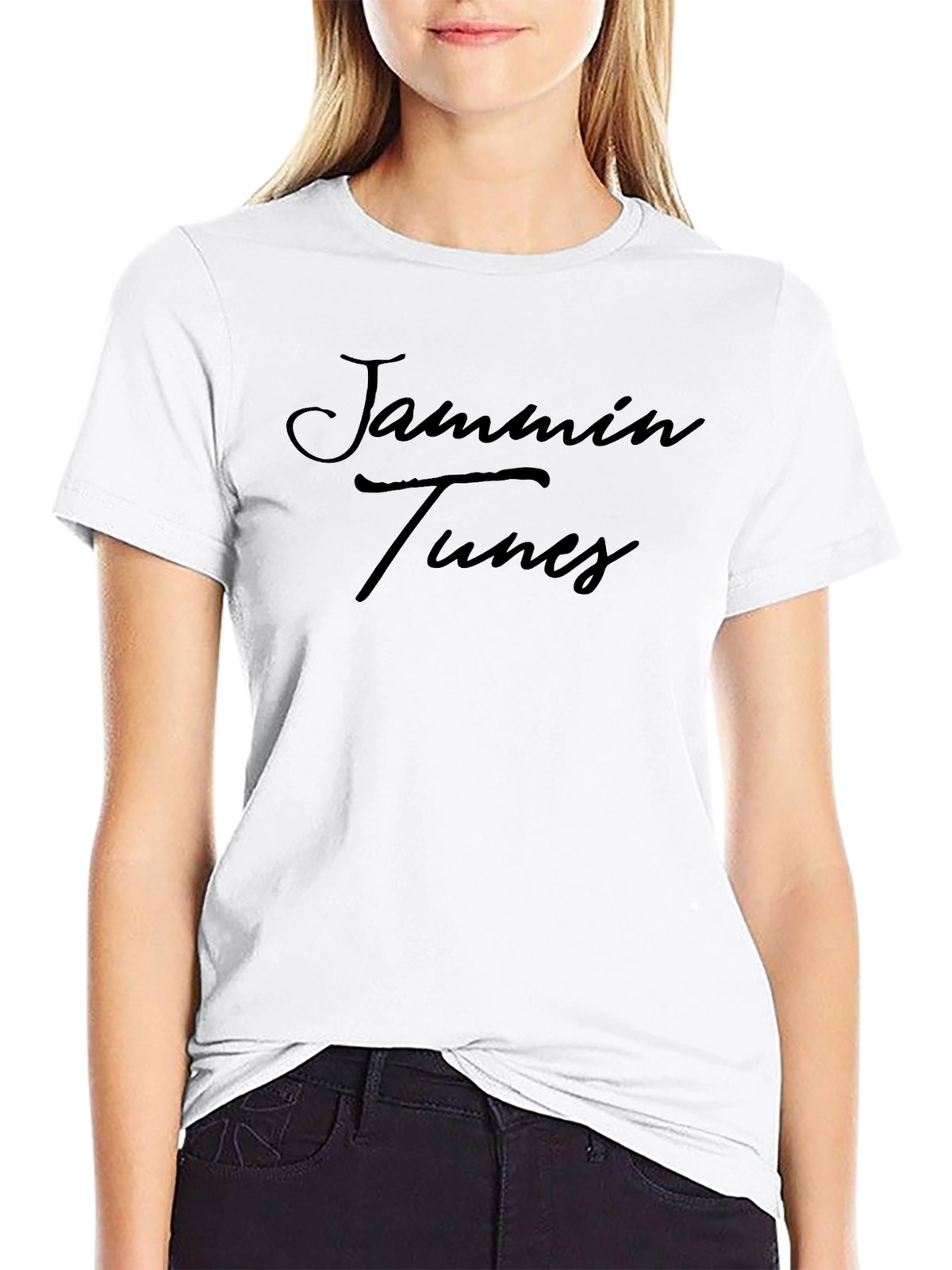 Jammin Tunes Black Graphic T-Shirt