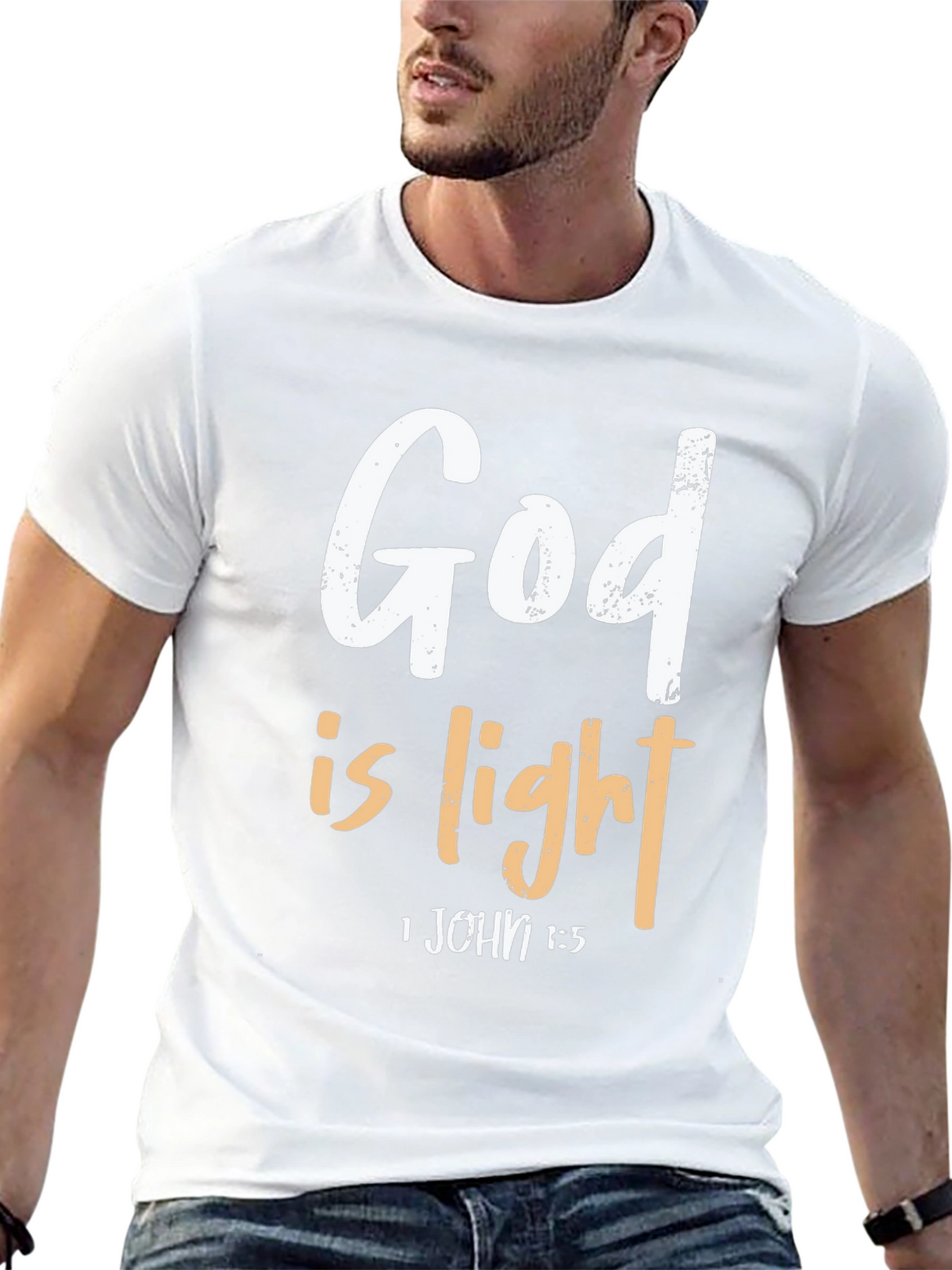 God Is Light Christian T-Shirt
