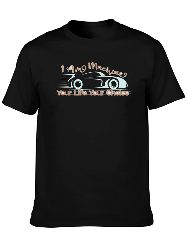 I Am Machine Black Graphic Tee