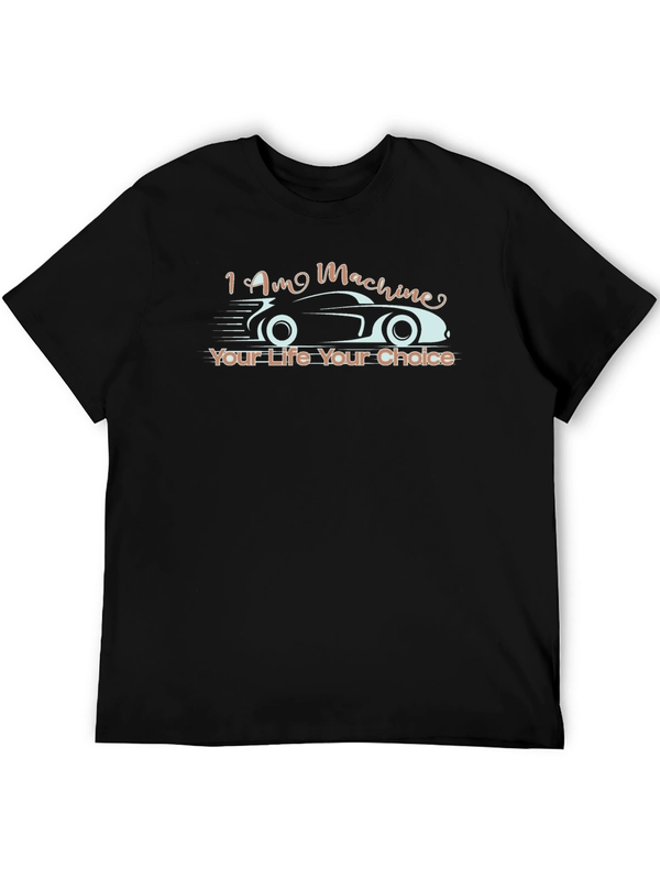 I Am Machine Black Graphic Tee