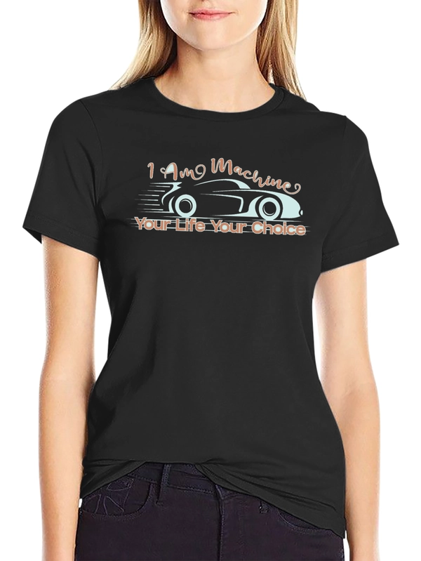 I Am Machine Black Graphic Tee