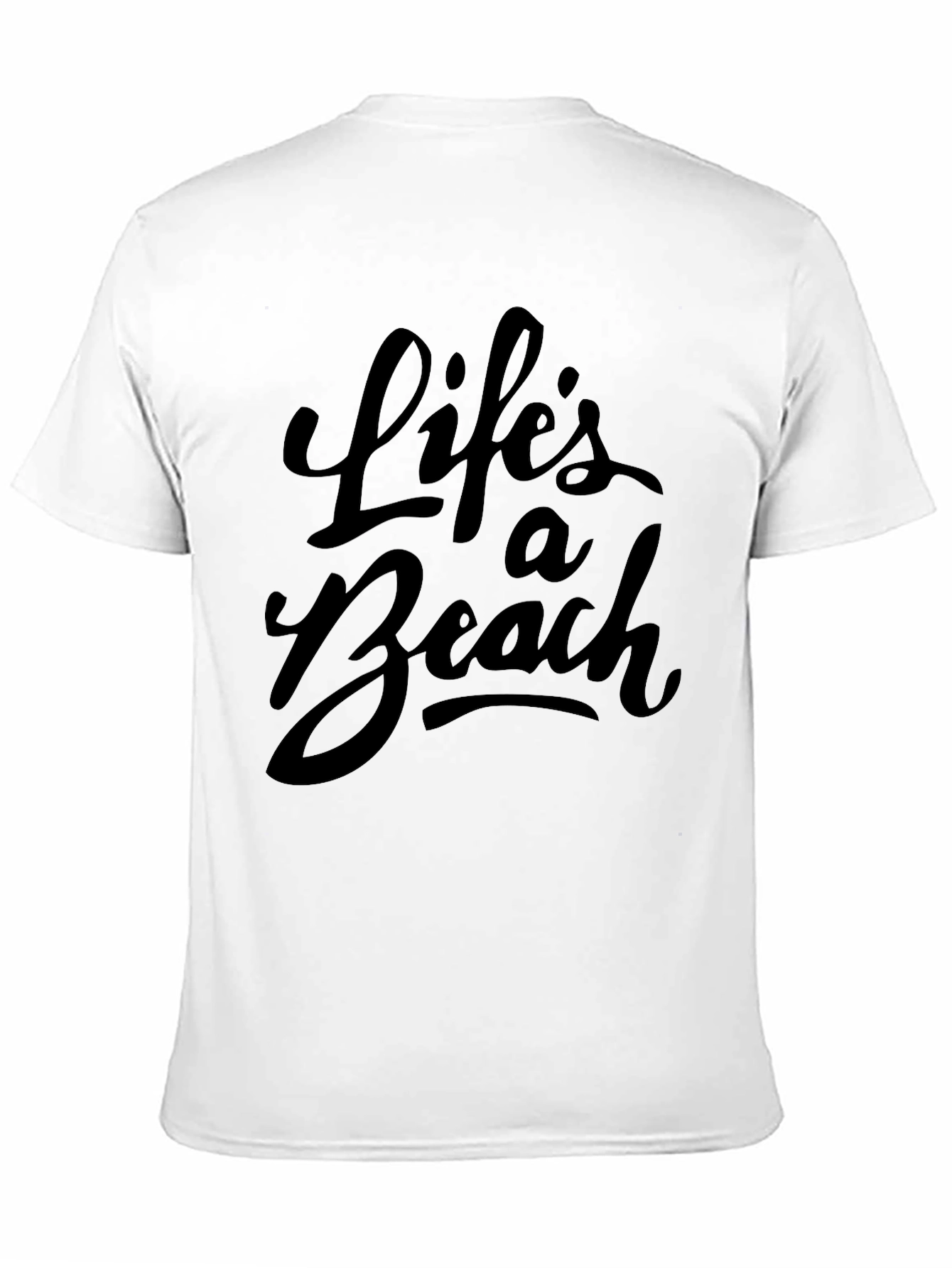 Lifes a Beach Graphic Tee - Black