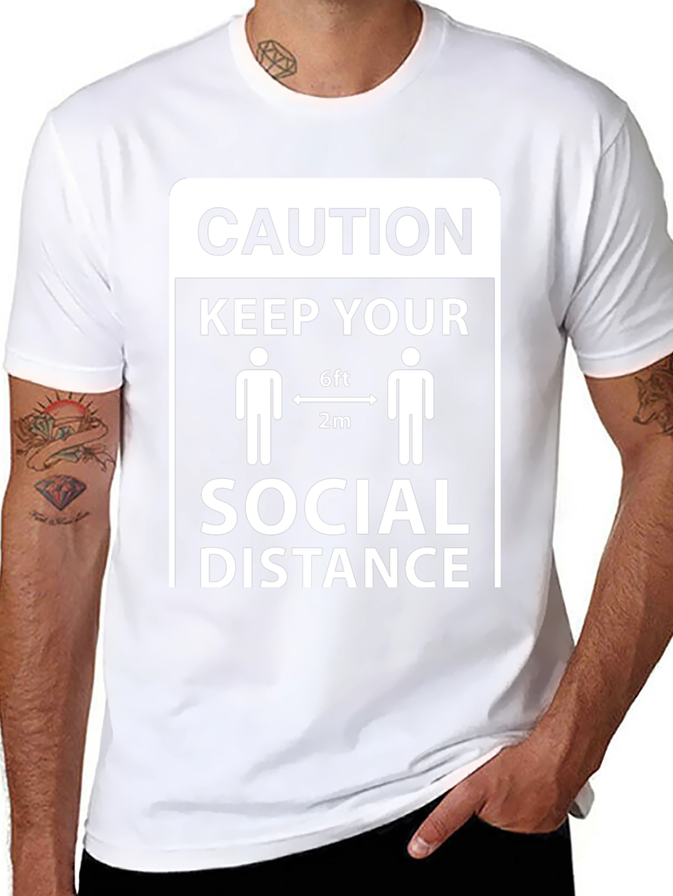 Caution Keep Your Social Distance T-Shirt