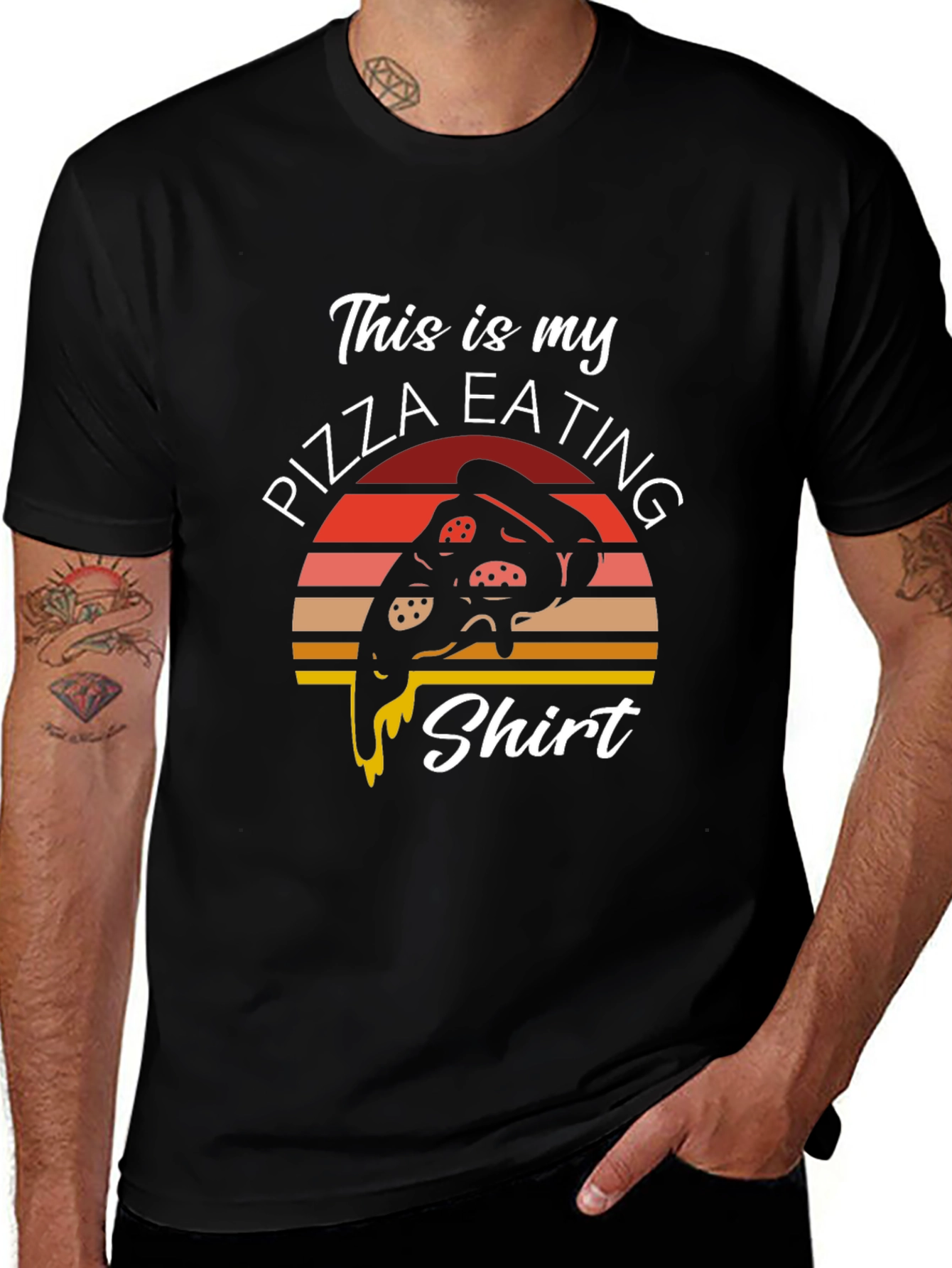 Pizza Eating Shirt - Funny Graphic Tee