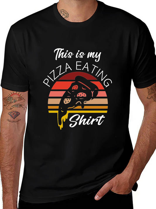 Pizza Eating Shirt - Funny Graphic Tee