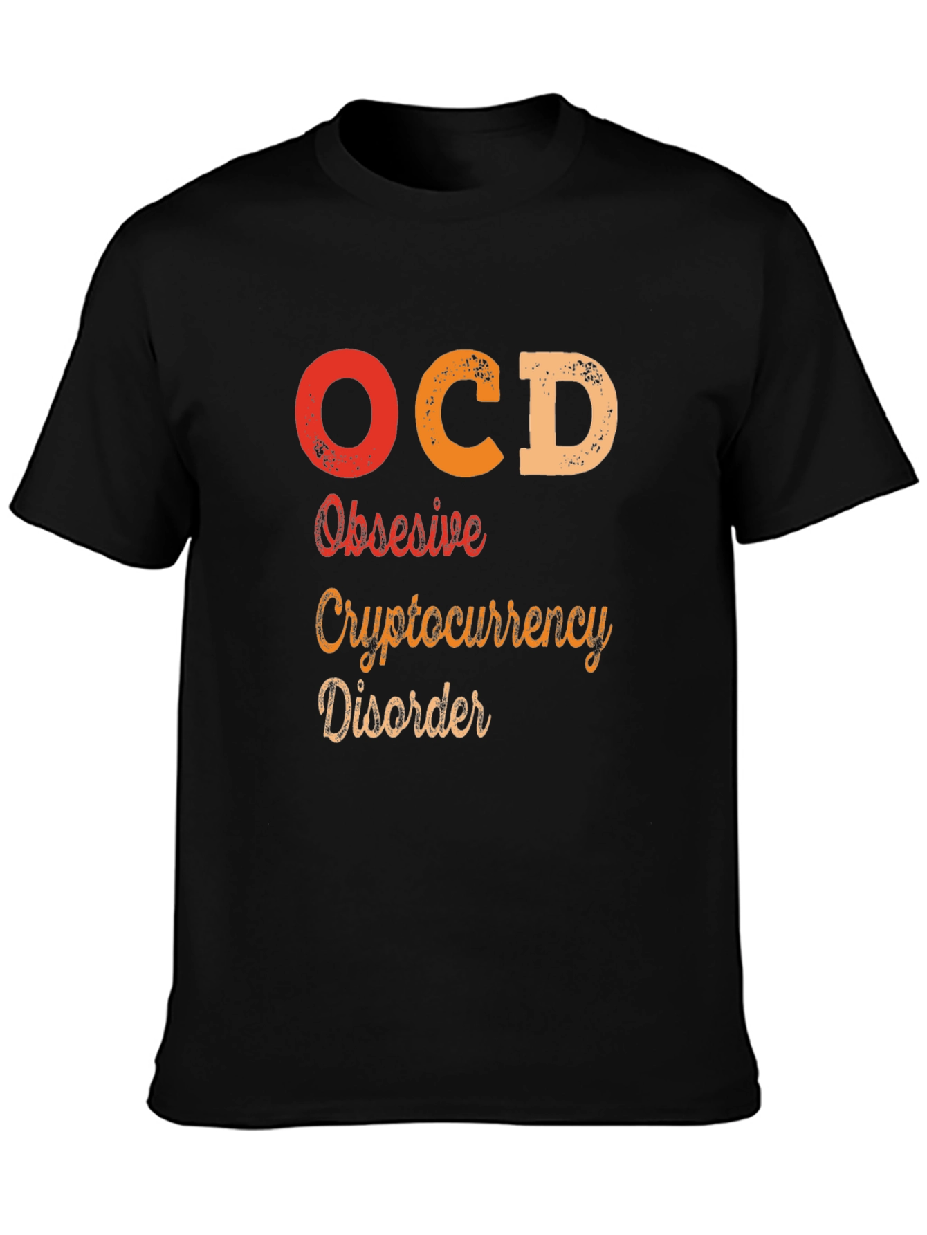 OCD Obsessive Cryptocurrency Disorder Graphic Tee