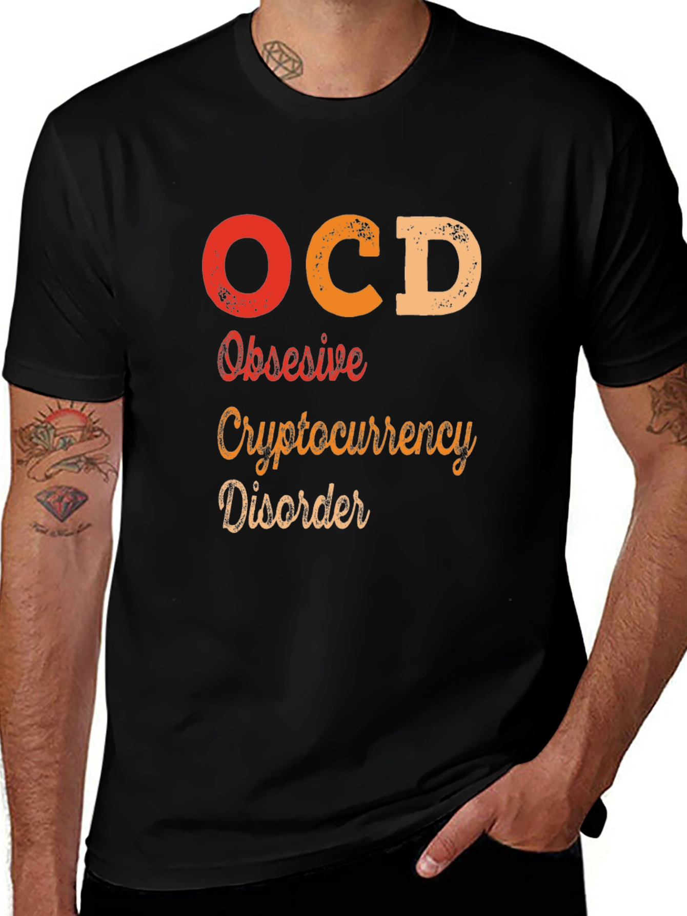 OCD Obsessive Cryptocurrency Disorder Graphic Tee