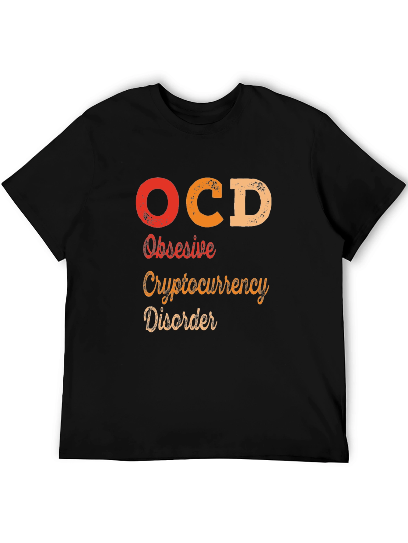OCD Obsessive Cryptocurrency Disorder Graphic Tee