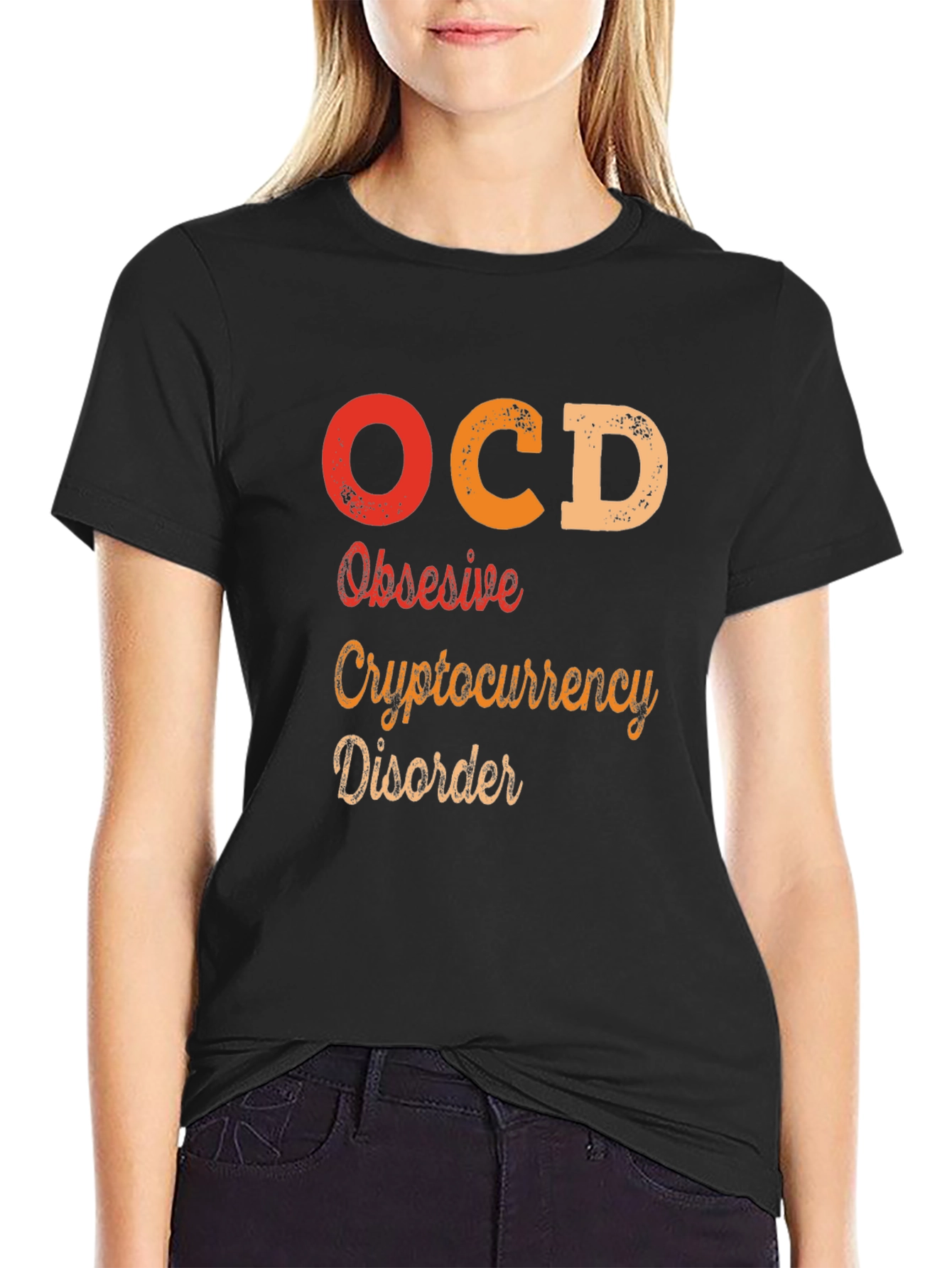 OCD Obsessive Cryptocurrency Disorder Graphic Tee