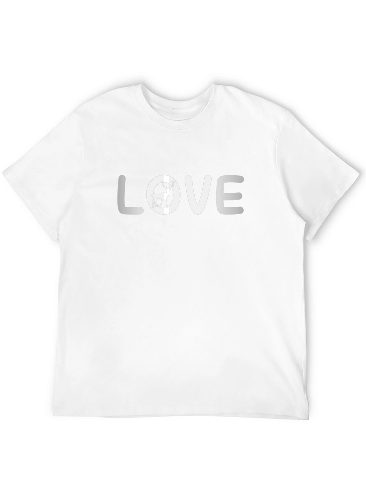 Deer Love Graphic T-Shirt - Unisex Cotton Blend