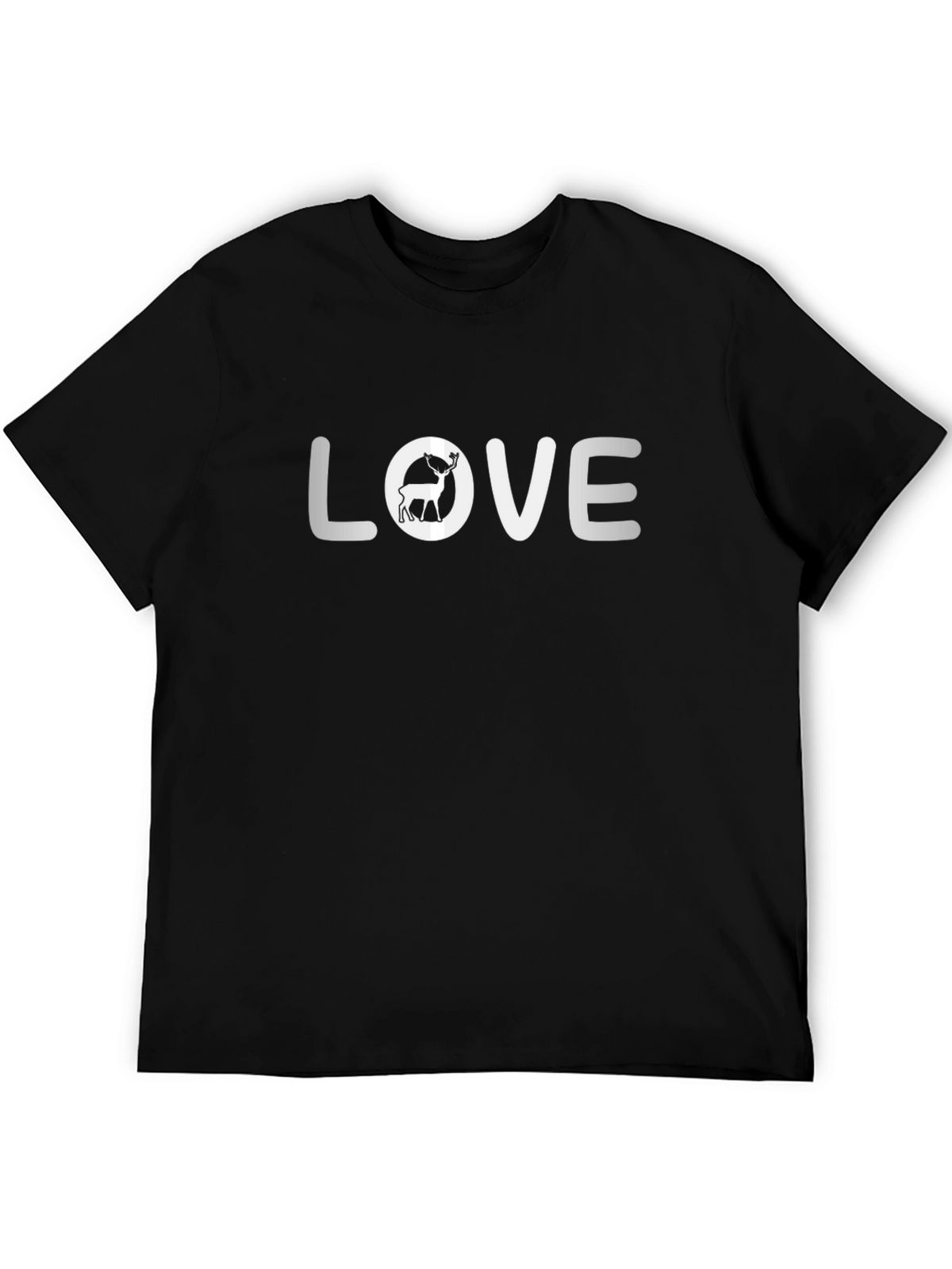 Deer Love Graphic T-Shirt - Unisex Cotton Blend
