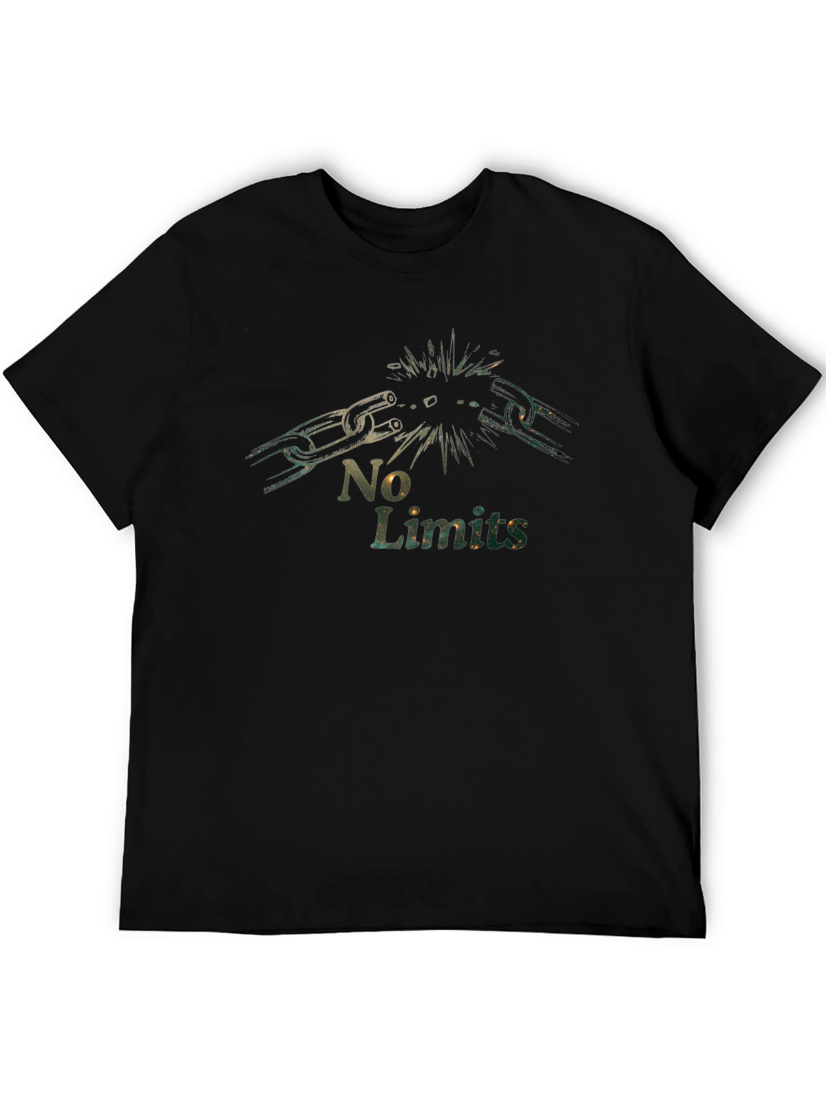 No Limits Chain Break T-Shirt - Motivational Graphic Tee